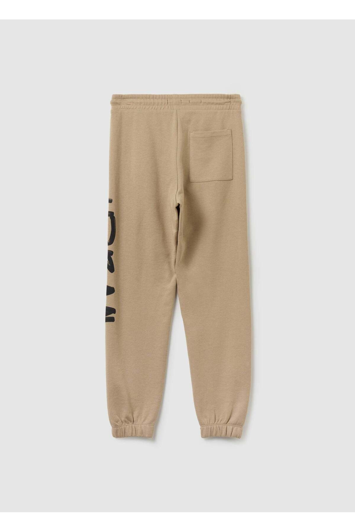 Ovs-Fleece Joggers With Drawstring And Print 2
