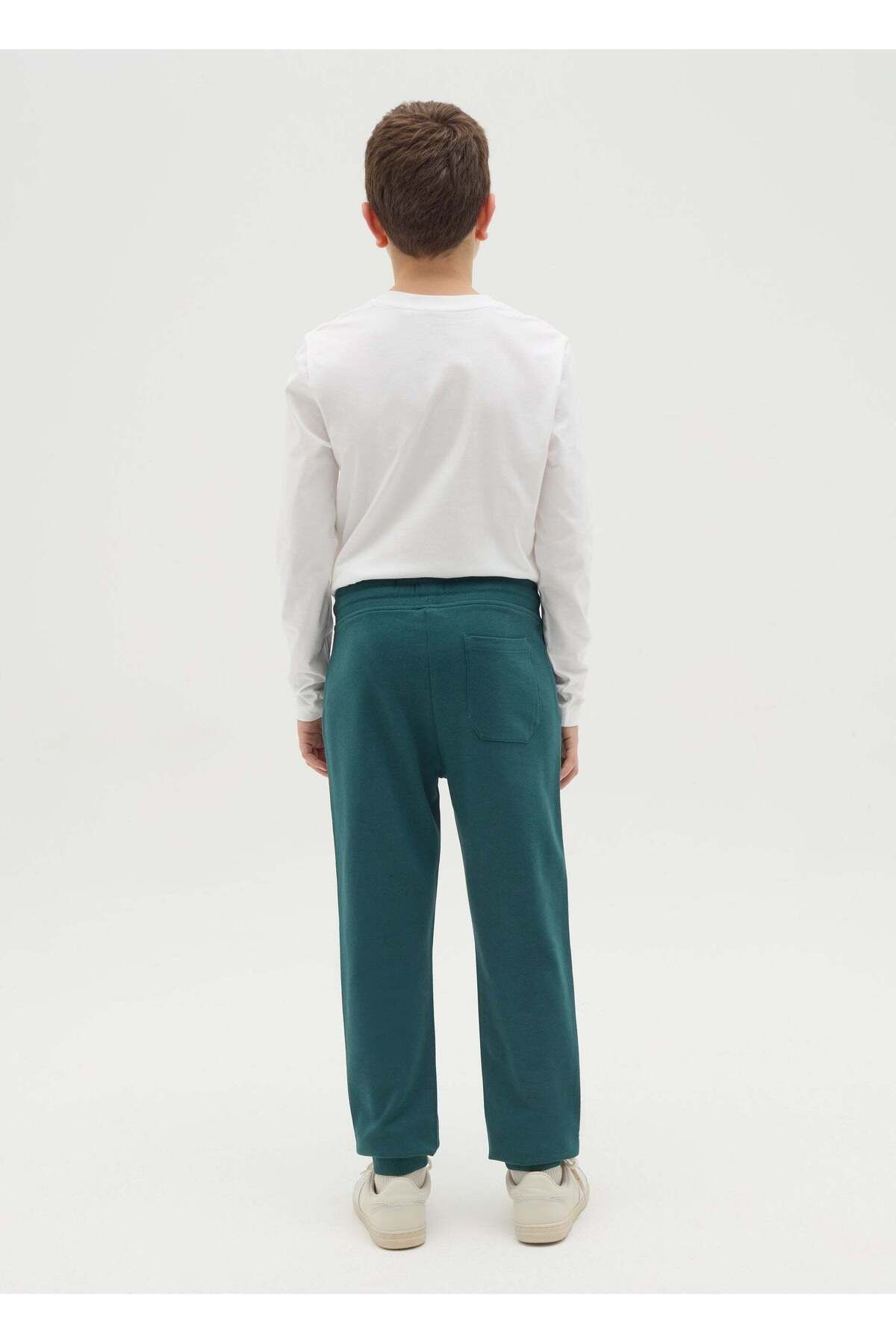 Ovs-Fleece Joggers With Drawstring And Print 2