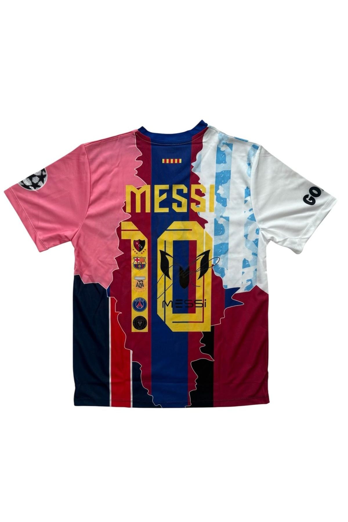 TETYS-New Design Custom Mix Series High Quality-Li̇onel-M.E.S.S.İ-10-Full Sets Common Set of 2 Child Jersey 6