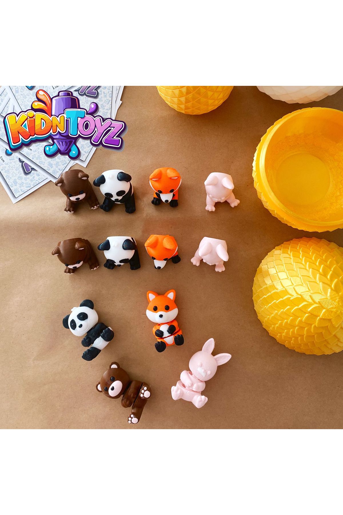 kidntoyz-مجموعة بيض مفاجأة وحيوانات الغابة من كيبيرك 3