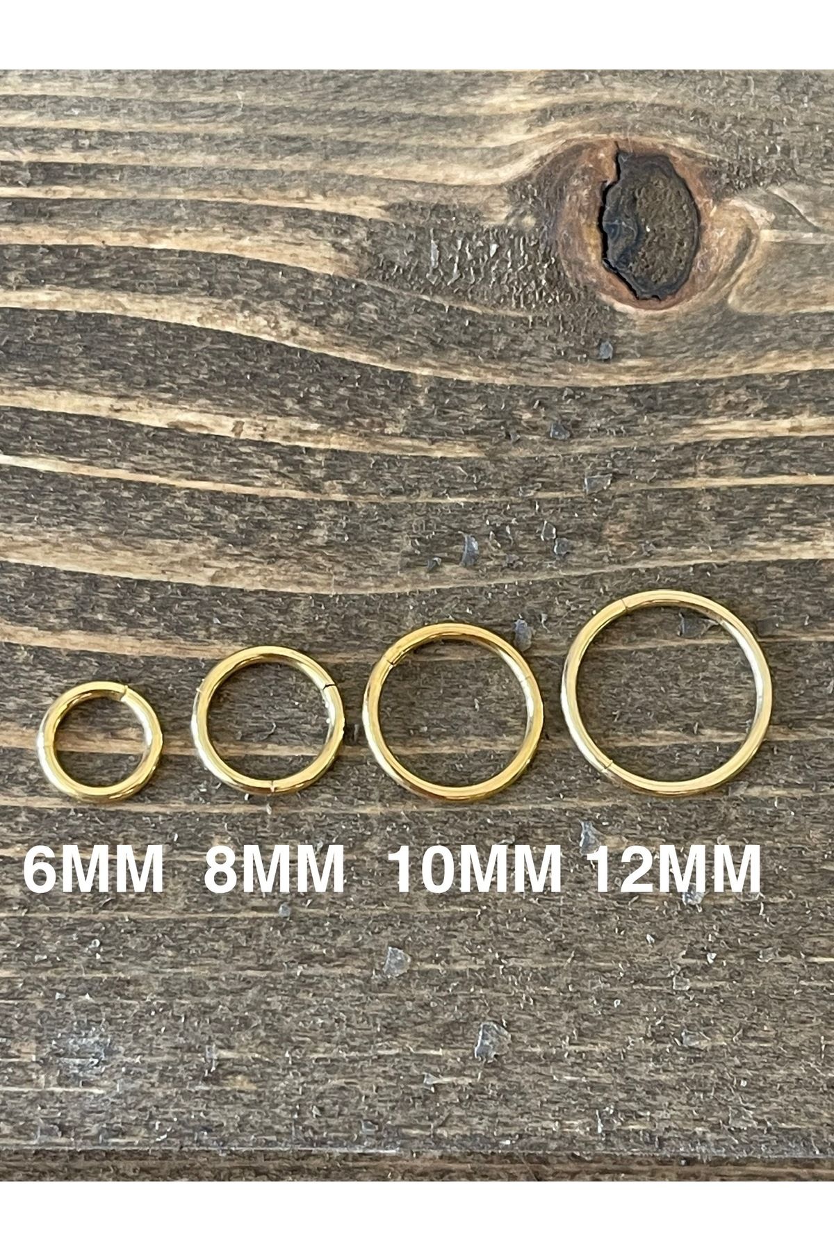 Rupen Kraft-316 L Surgical Steel Anti Allergic Interlock Ring Piercing Gold Color 1