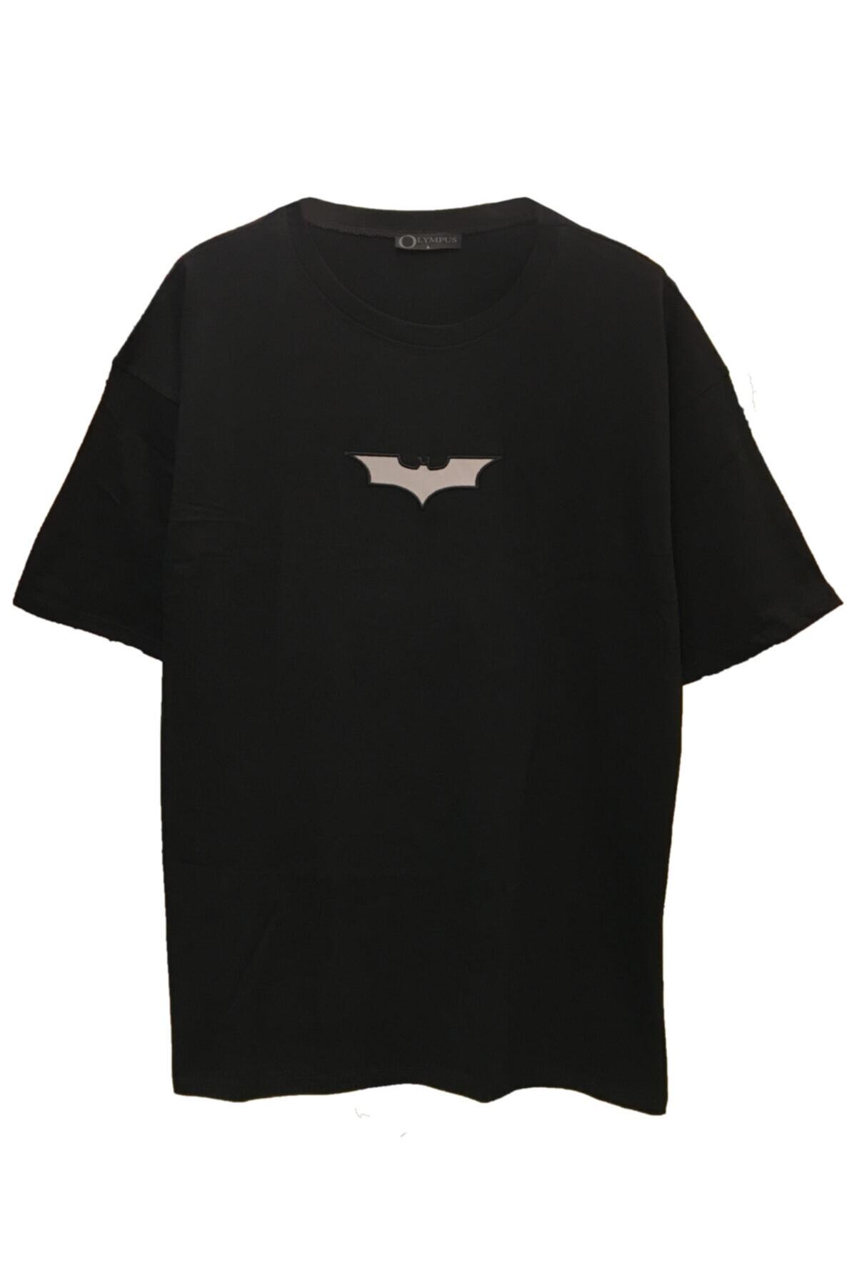 donamod Unisex Oversize Reflective Printed DC Batman T-Shirt