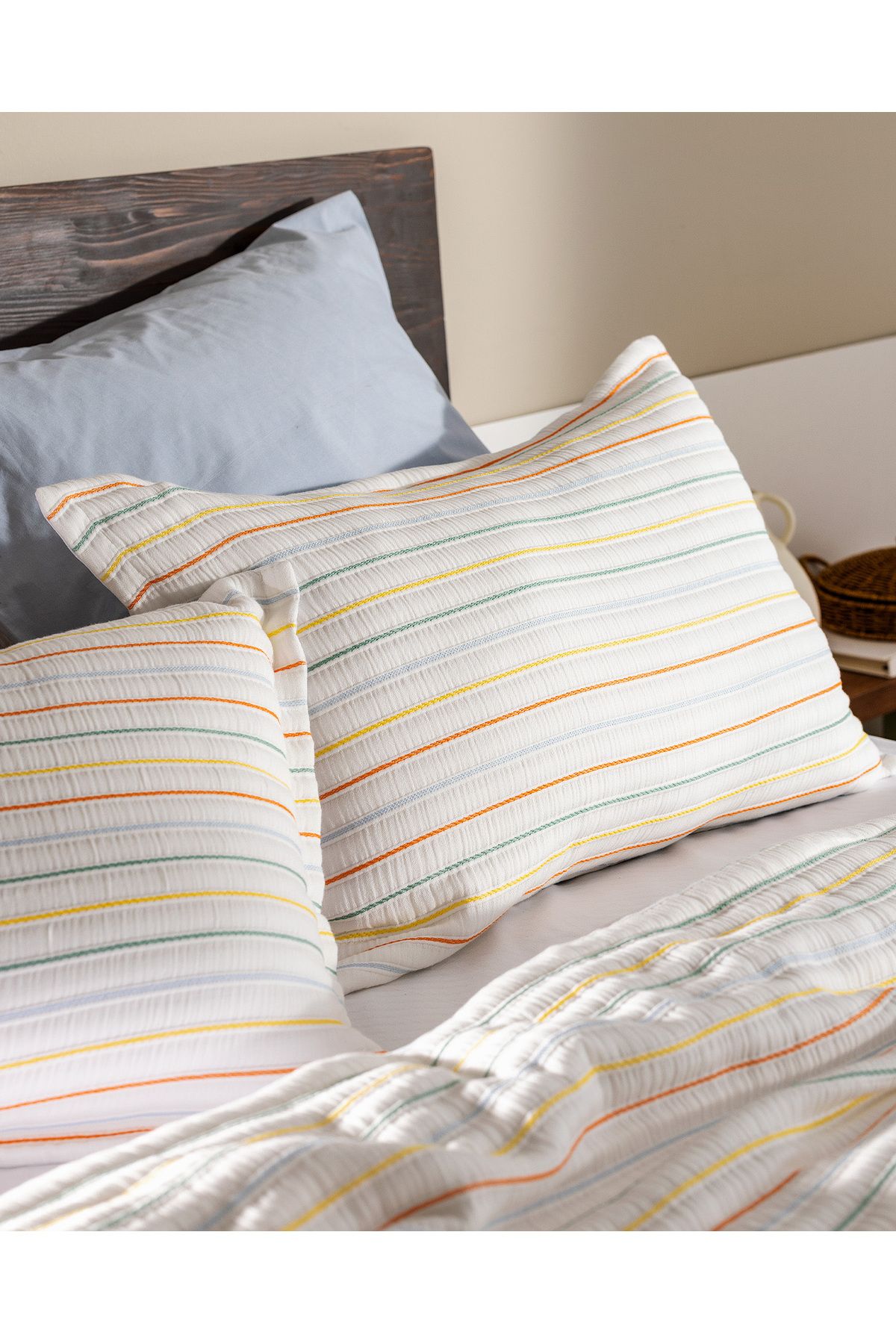 Madame Coco-Josselin Double Cotton Bedspread - Colorful 8