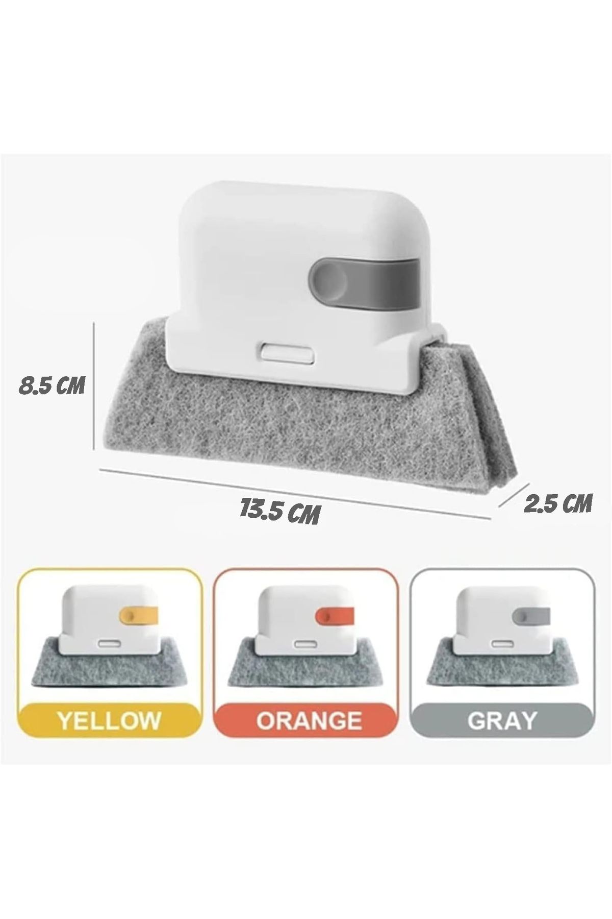 Cozy Nest-3-Pack Window Groove Cleaning Brush Set with Removable Scraper Gap Crevice Cleaner Tool 8