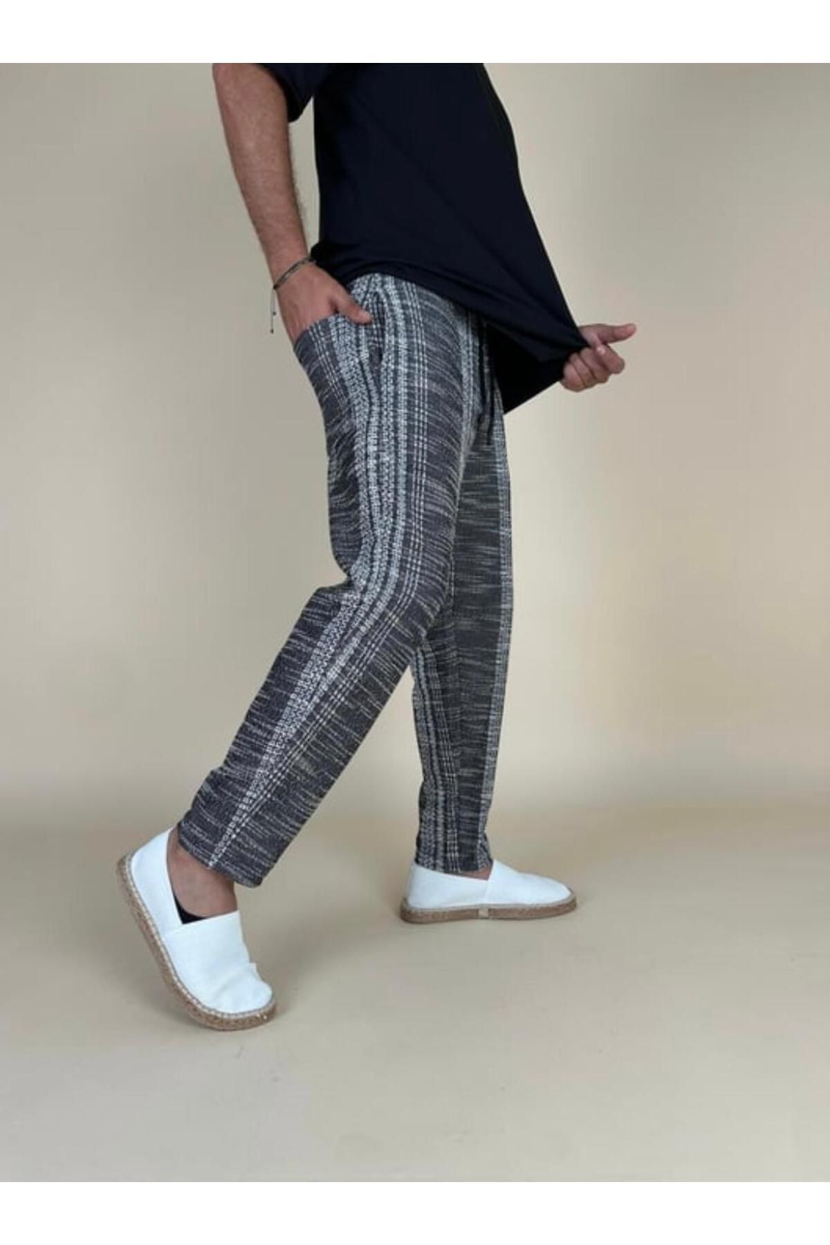SUPERBLUE-PANTALON BOHO BAGUETTE BĂRBAȚI BOHEMIAN 3