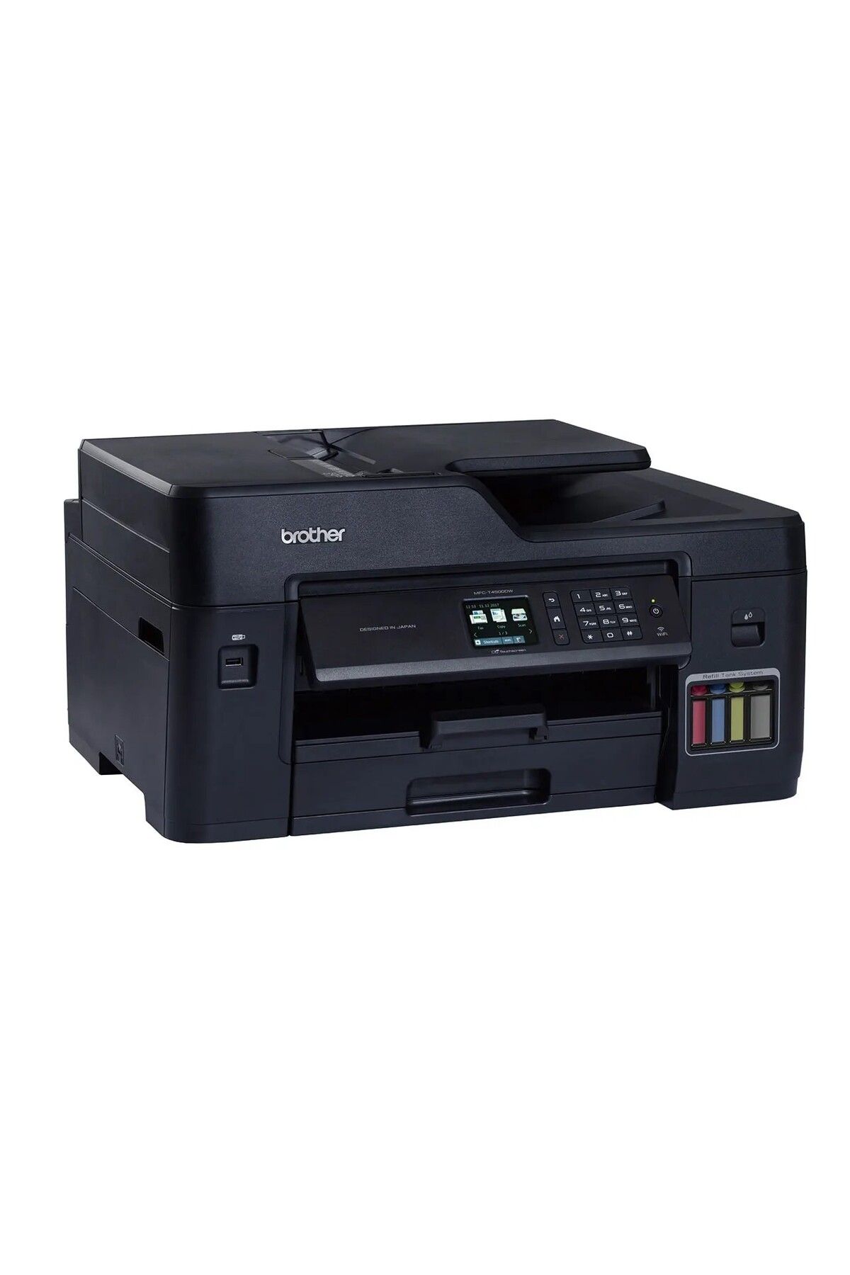 Brother-طابعة متعددة الوظائف بنفث الحبر بالألوان MFC-T4500DW A3 مع نظام خزان إعادة التعبئة والاتصال اللاسلكي 3