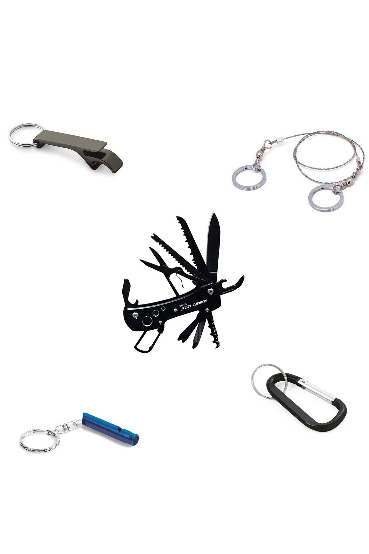 dalimag-Survival Kit 5 in 1, Multifunctional Knife with 12 Functions 4