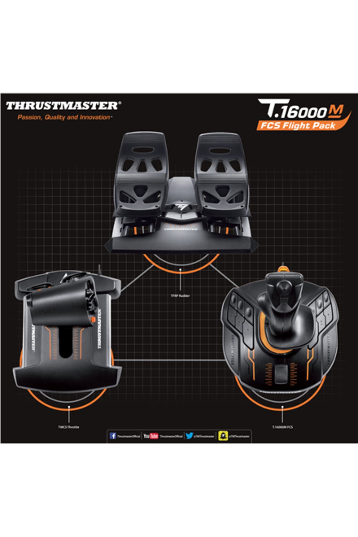Thrustmaster-| Lot T 16000M Pachet de zbor | Czarny 5