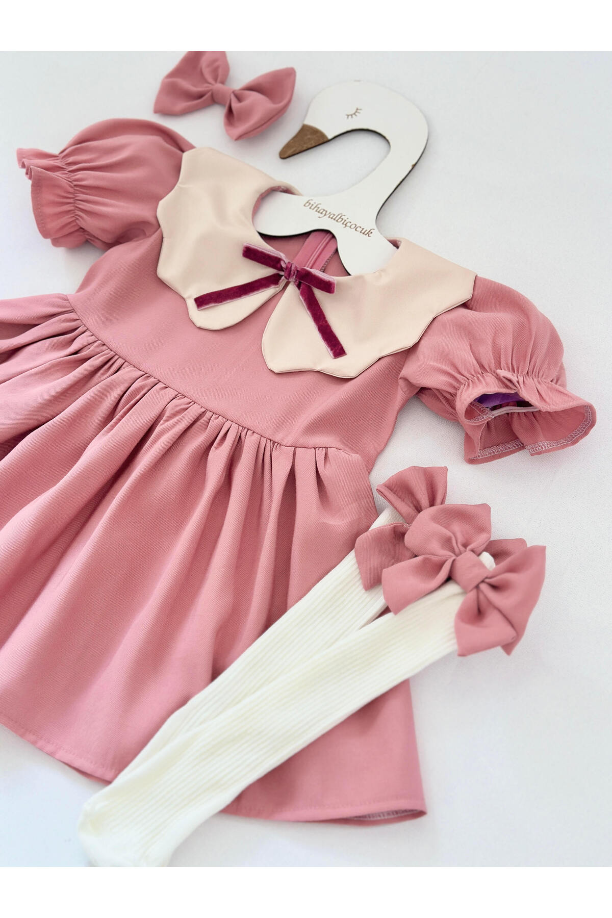 BİHAYALBİÇOCUK Lilya Pembe Elbise fotoğrafı 3 (önizleme)