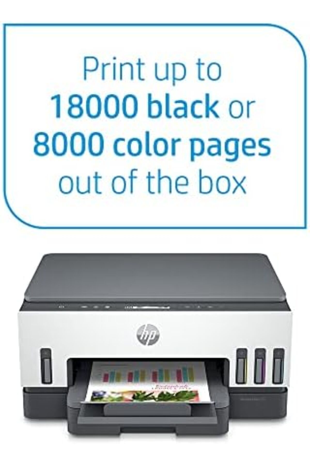 HP-Smart Tank 720 All-in-One Inkjet Printer - Color Print, Scan, Copy, Wireless - 6uu4 3
