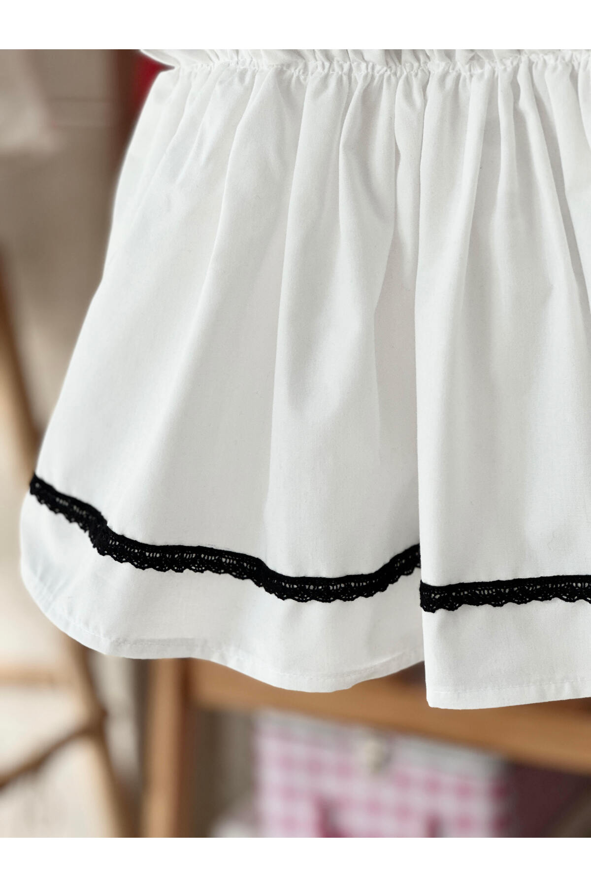 BİHAYALBİÇOCUK Pera Beyaz Askılı Elbise fotoğrafı 3 (önizleme)