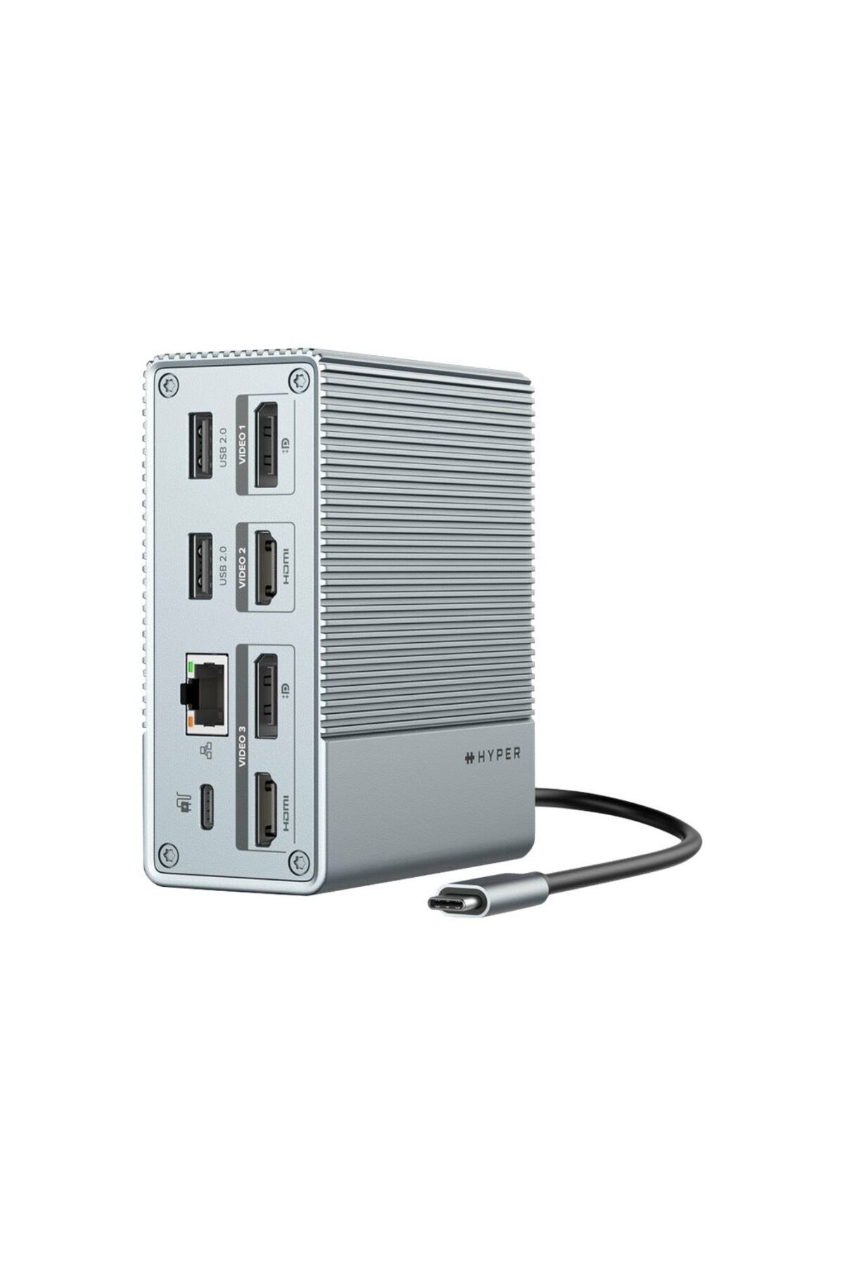3DHyperStudio-Stacja dokująca USB-C HyperDrive GEN2 12 w 1 | Porty Ethernet LAN (RJ-45) 1 | Ilość portów HDMI 2 3