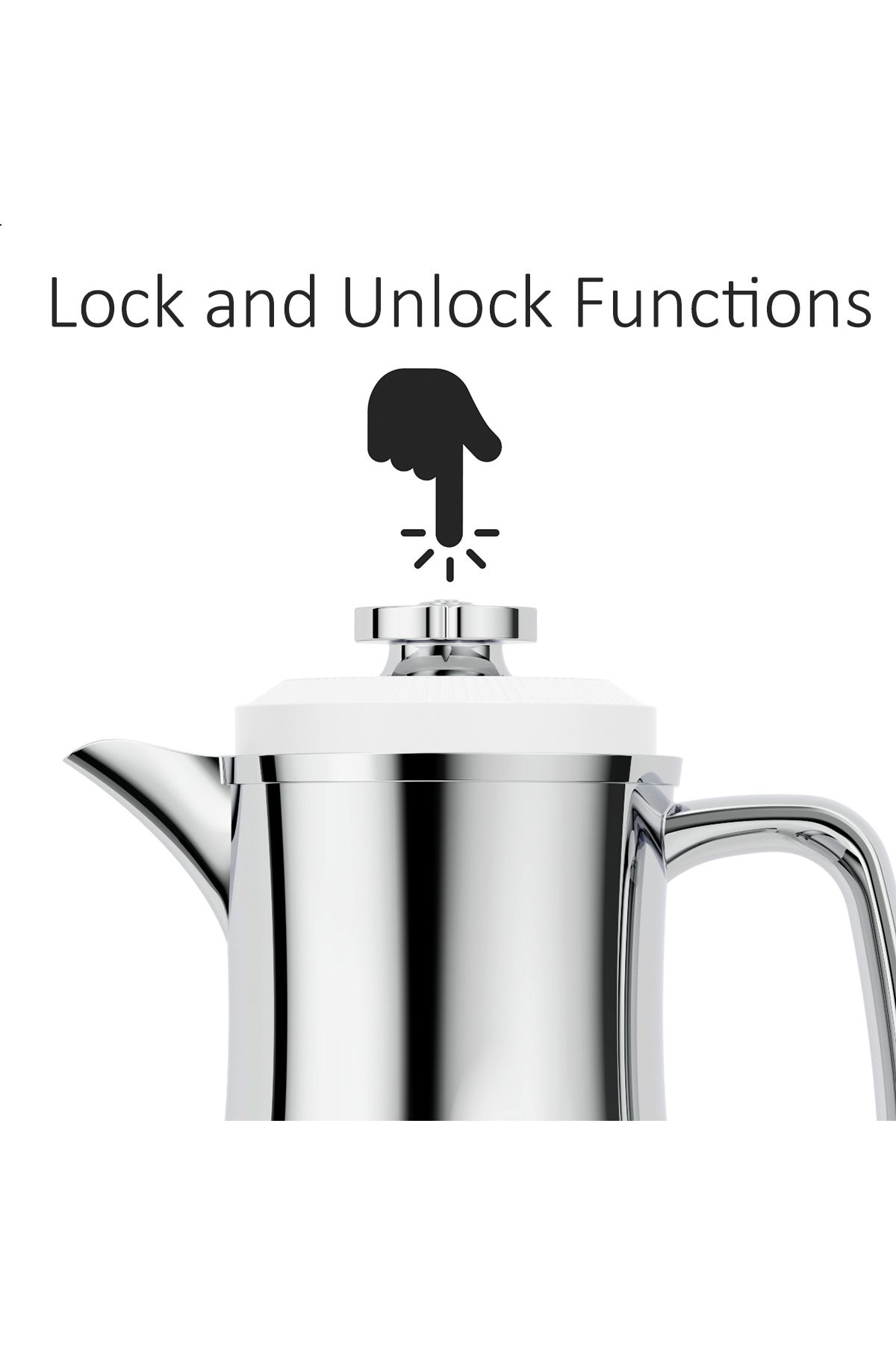 Blackstone-1 Liter Flask - Leakproof Button Locking Design, Lightweight Durable Flask for Hot & Cold Drinks 2