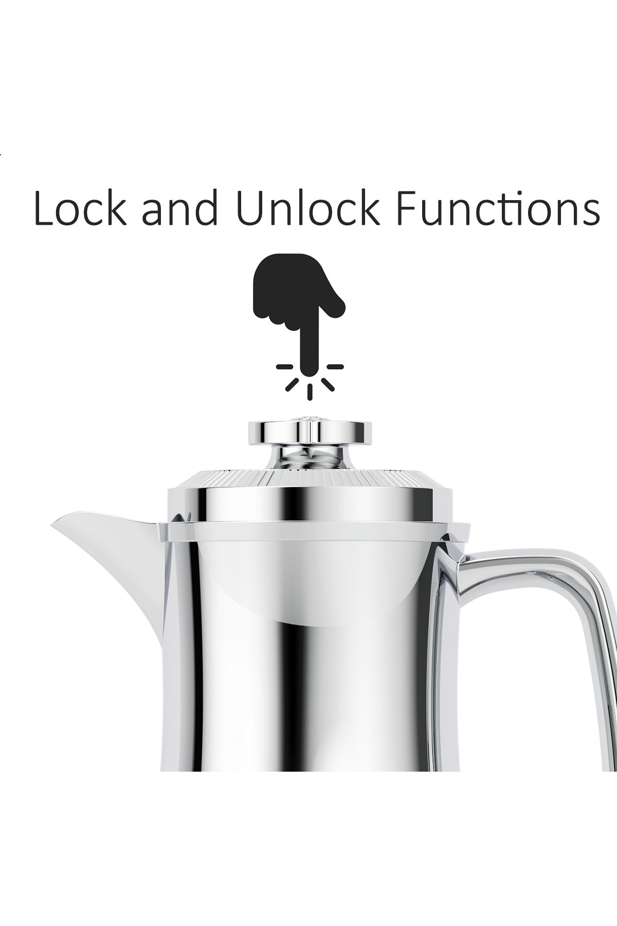 Blackstone-1 Liter Flask - Leakproof Button Locking Design, Lightweight Durable Flask for Hot & Cold Drinks 2