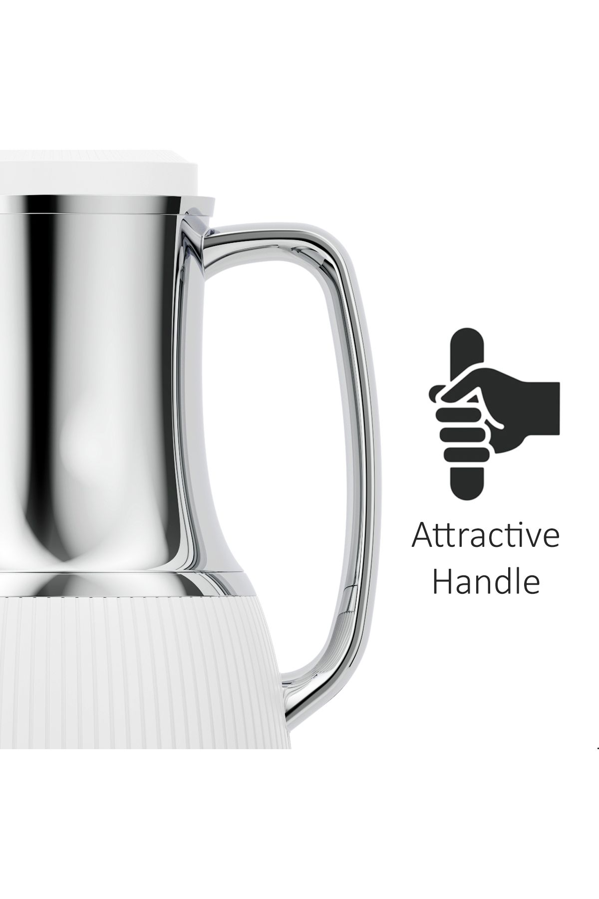Blackstone-1 Liter Flask - Leakproof Button Locking Design, Lightweight Durable Flask for Hot & Cold Drinks 3