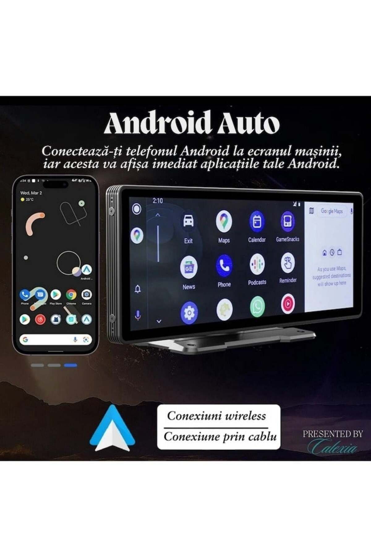 OEM-Universal car navigation 10.26 inch display, Front and rear camera, Apple Carplay and Android Auto 5