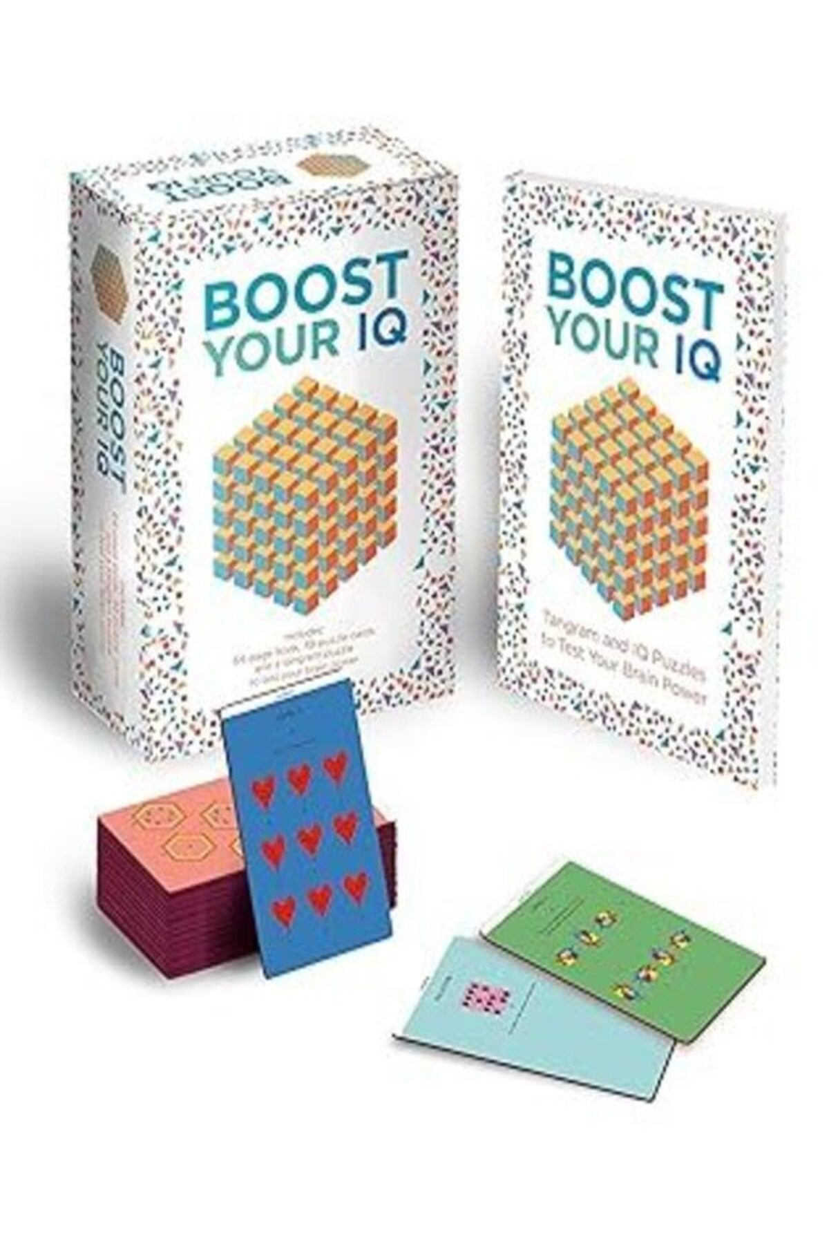 Arcturus Publishing-Boost Your IQ: Includes 64-page Puzzle Book,48 Cards and a Press-Out Tangram Puzzle 1