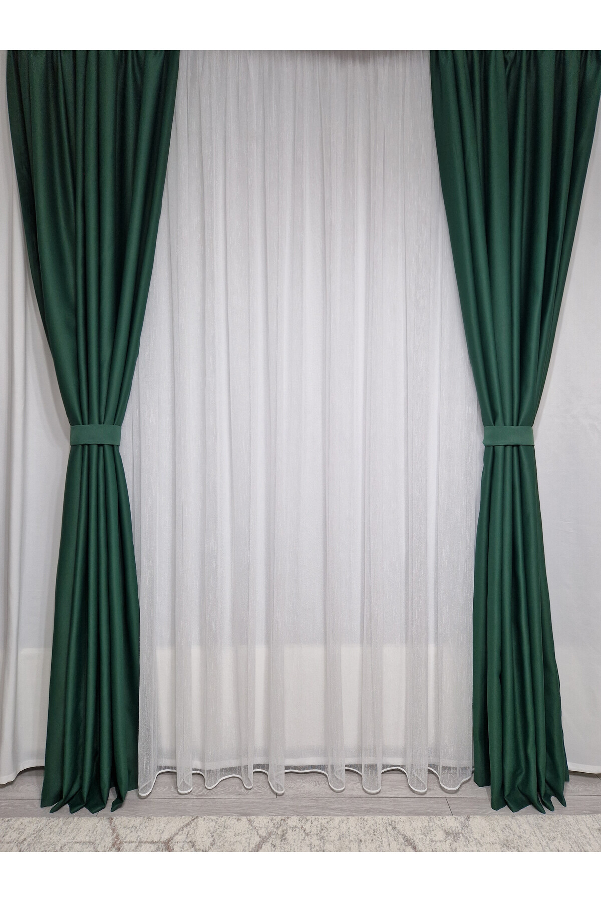 Perdelenoi by Igni Comex-Blackout Drapes Green Uni, set of 2 pieces 5