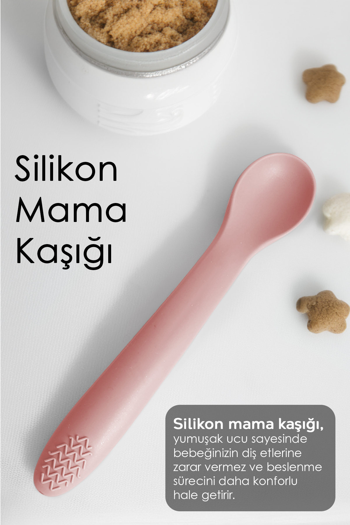 Meleni Baby Puzzle Mama Tabağı Kaşık Seti - Silikon Vakum Tabanlı Yapboz Mama Tabağı Silikon Kaşık - Yeşil Pembe fotoğrafı 3 (önizleme)