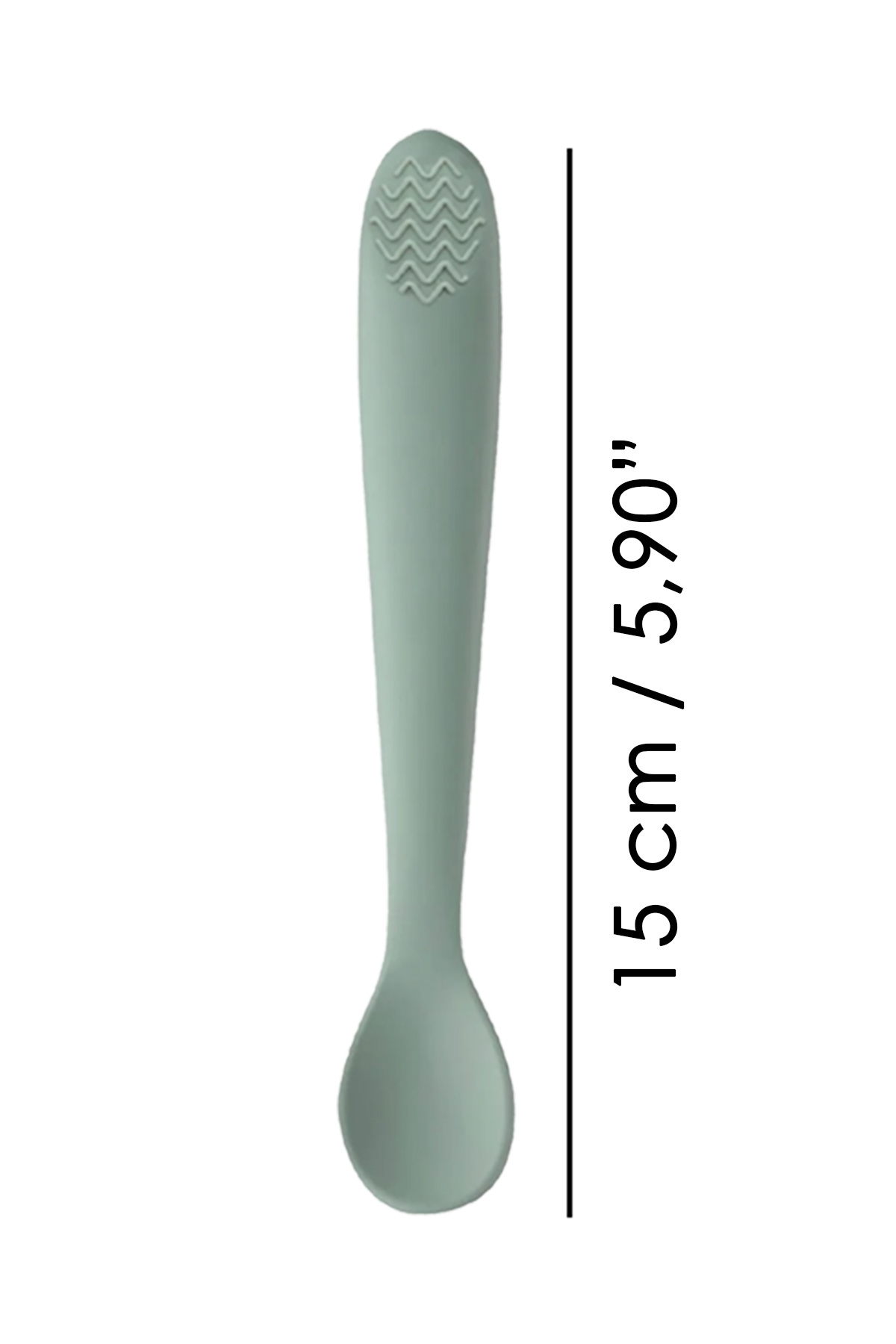 Meleni Baby Puzzle Mama Tabağı Kaşık Seti - Silikon Vakum Tabanlı Yapboz Mama Tabağı Silikon Kaşık - Kahve Yeşil fotoğrafı 7 (önizleme)