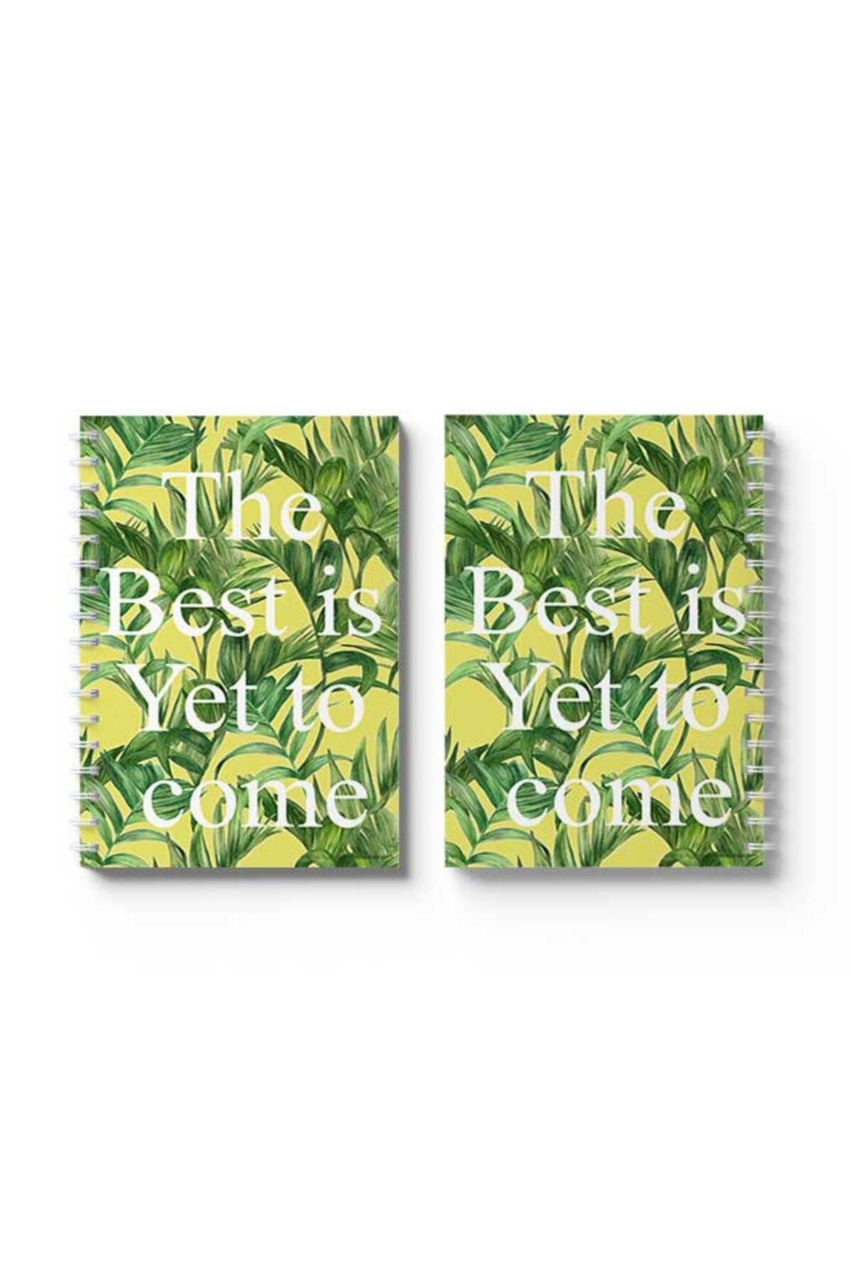 LOWHA-Spiral Notebook with Front and Back Hard Covers Featuring the Best Is Yet to Come Design 4