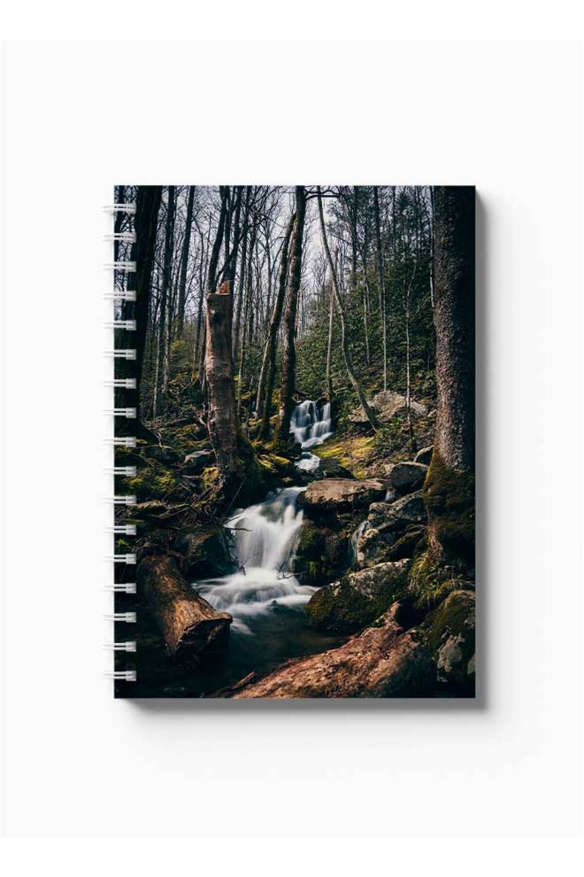 LOWHA-Spiral Notebook with Front and Back Hard Covers Featuring Nature Design 5