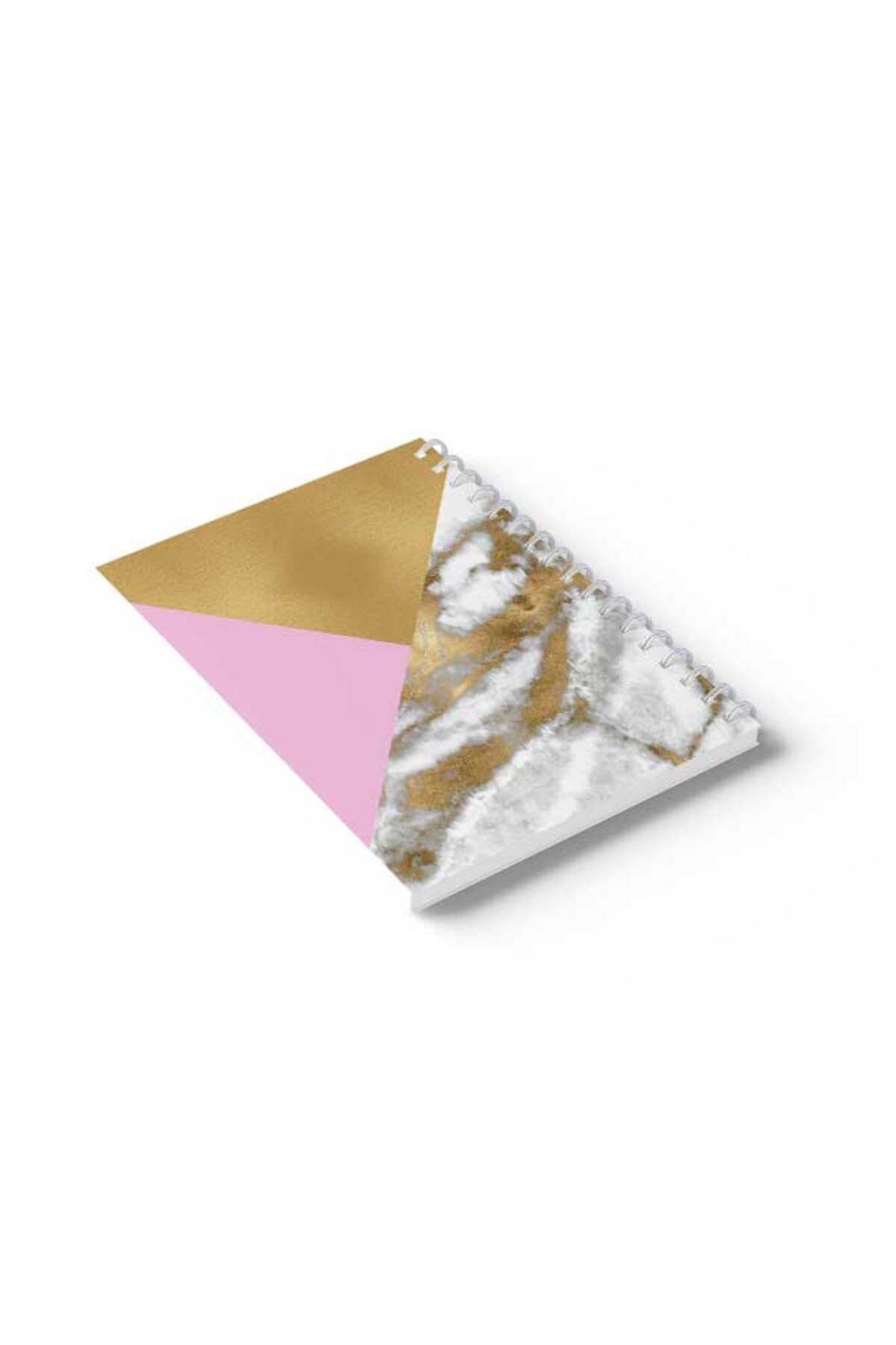 LOWHA-Spiral Notebook with Front and Back Hard Covers Featuring Colourful Shapes Design 6