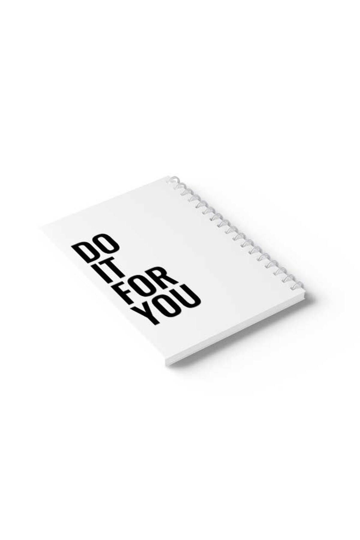 LOWHA-Spiral Notebook with Front and Back Hard Covers Featuring Do It for You Design 6