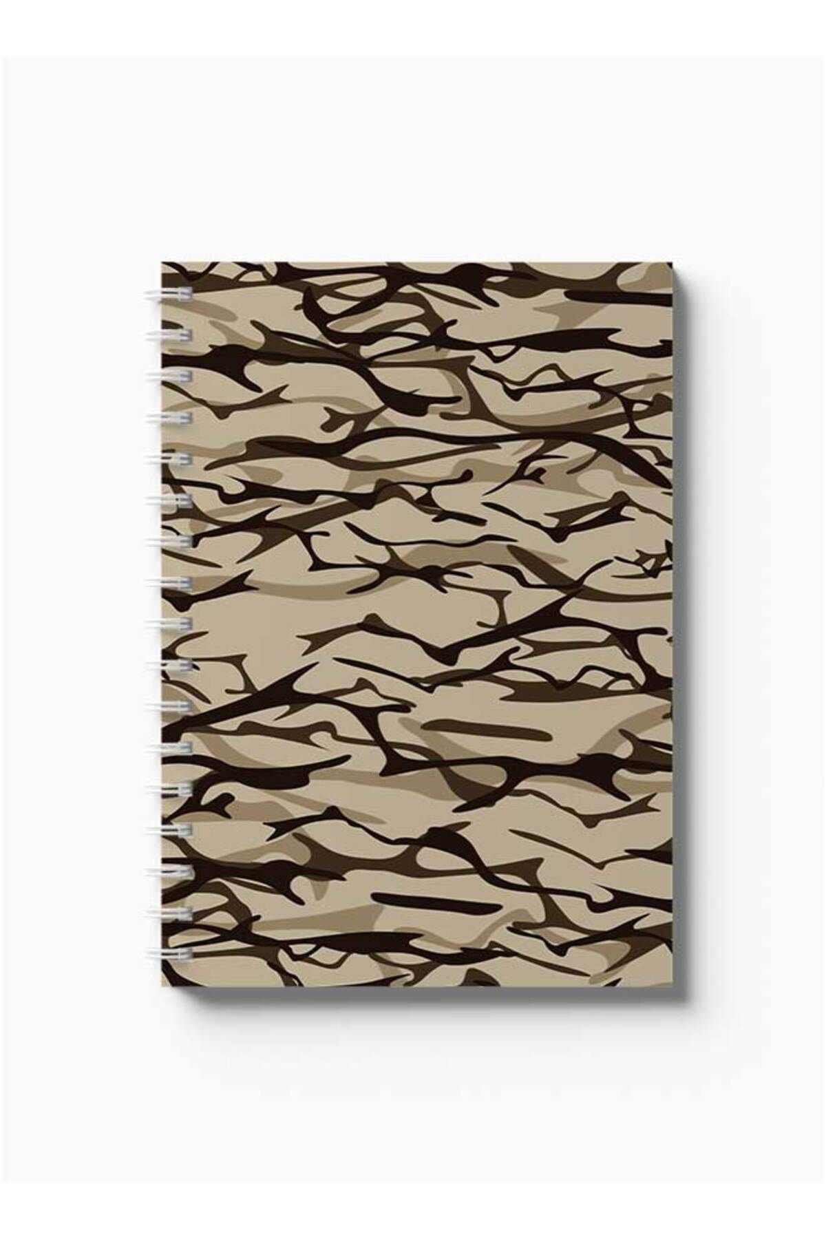 LOWHA-Spiral Notebook with Front and Back Hard Covers Featuring Shapes Design 5