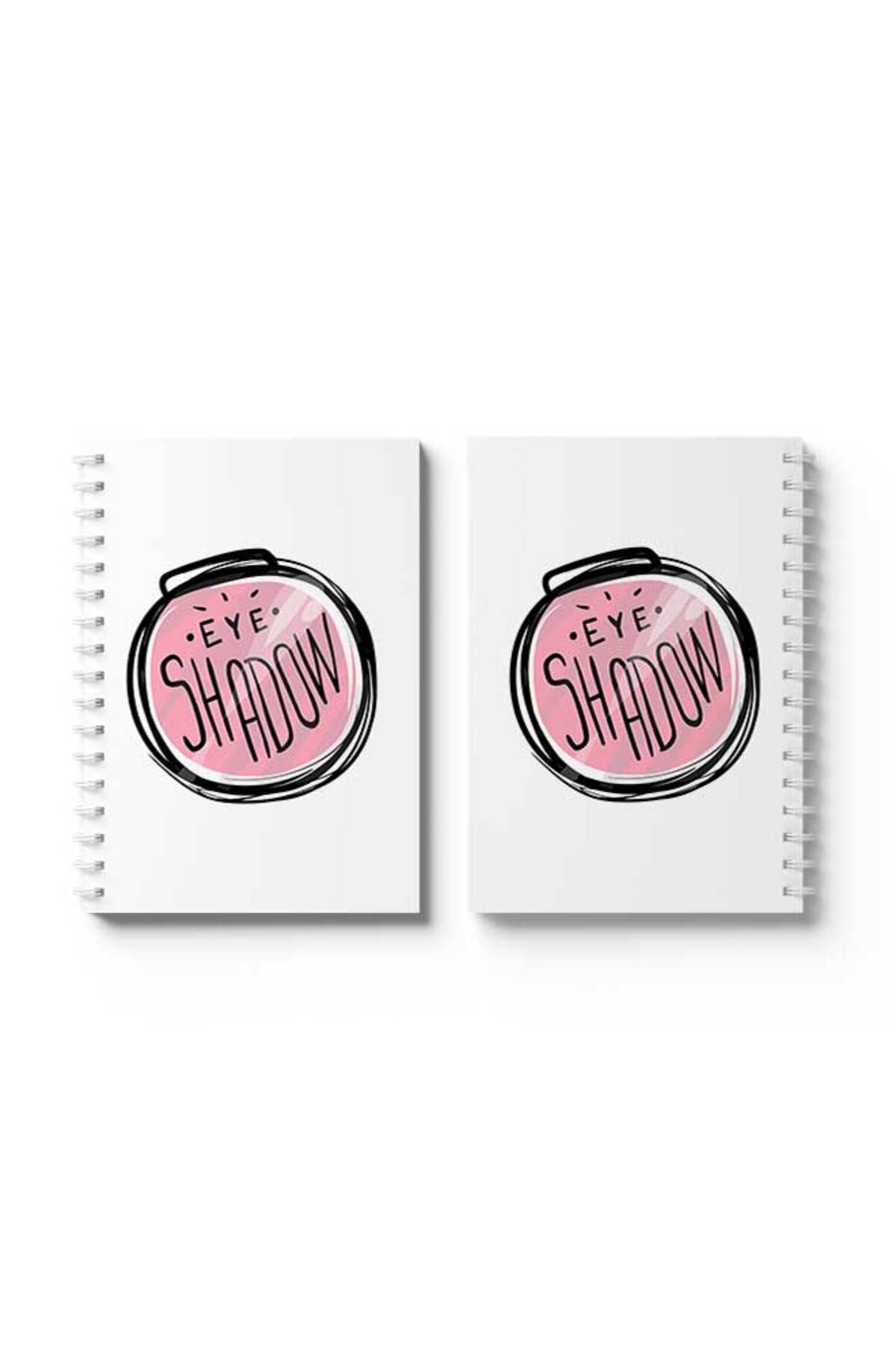 LOWHA-Spiral Notebook with Front and Back Hard Covers Featuring Eyeshawdow Design 4