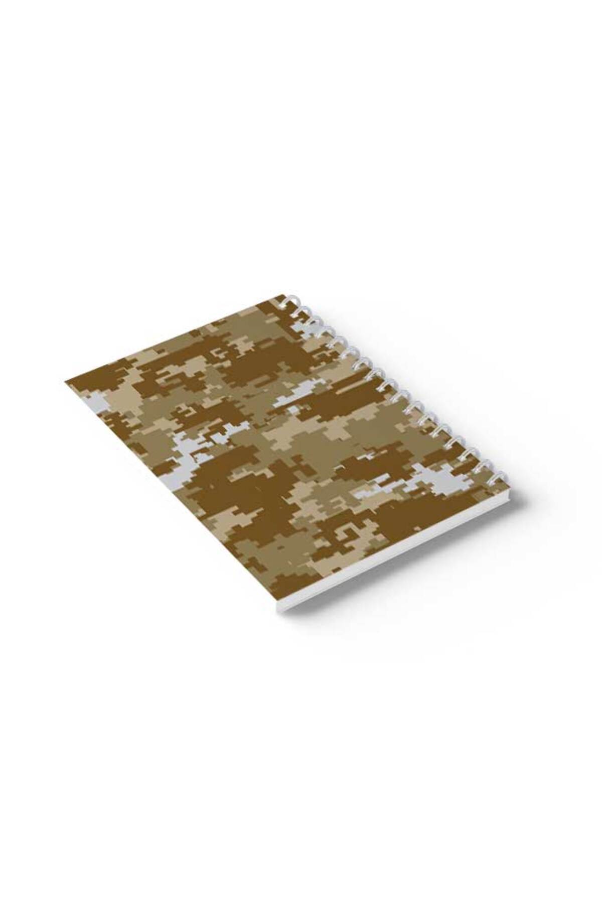 LOWHA-Spiral Notebook with Front and Back Hard Covers Featuring Pixels Design 6