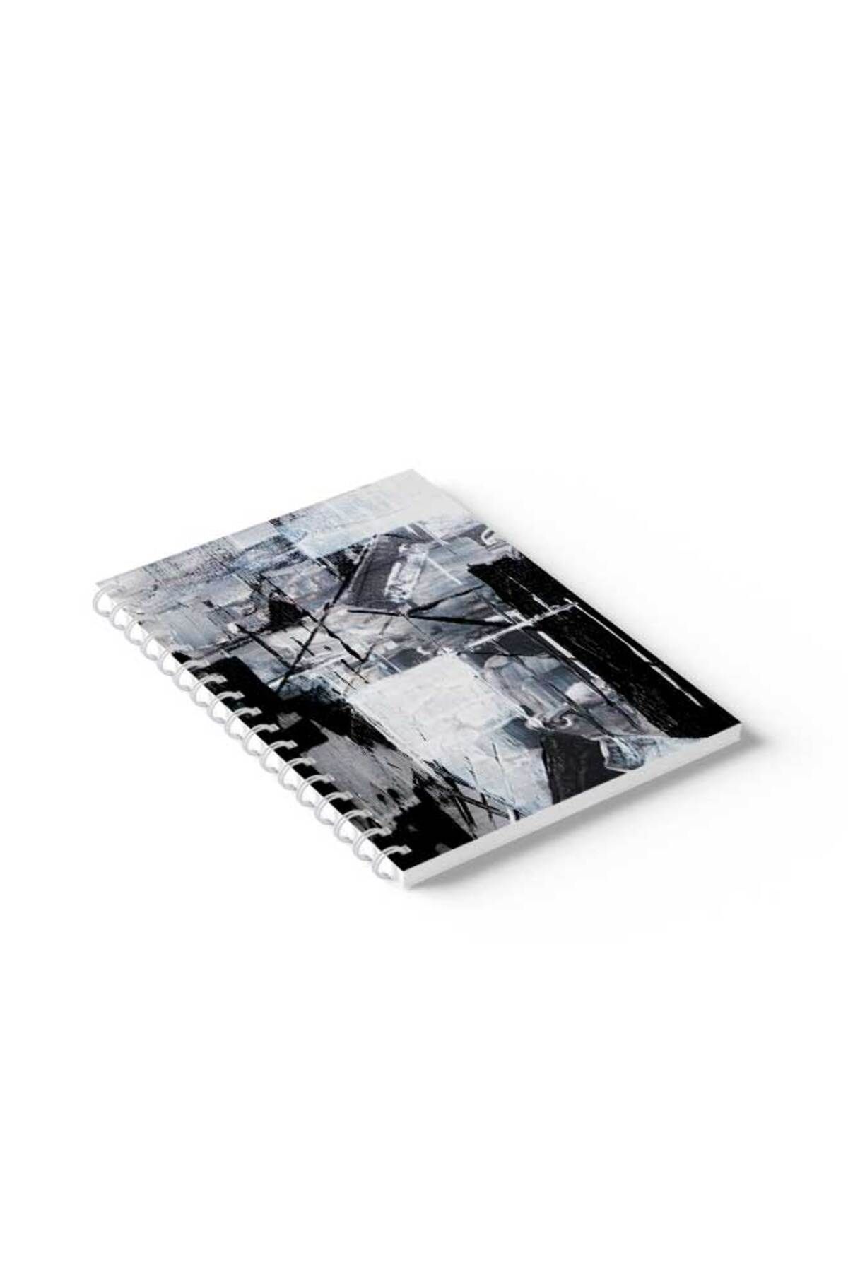 LOWHA-Spiral Notebook with Front and Back Hard Covers Featuring Colour Mix Design 2