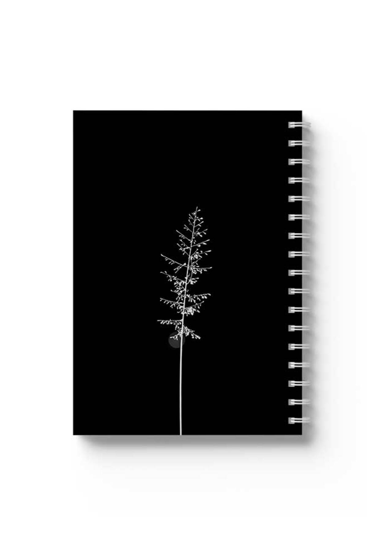 LOWHA-Spiral Notebook with Front and Back Hard Covers Featuring Tree Design 1