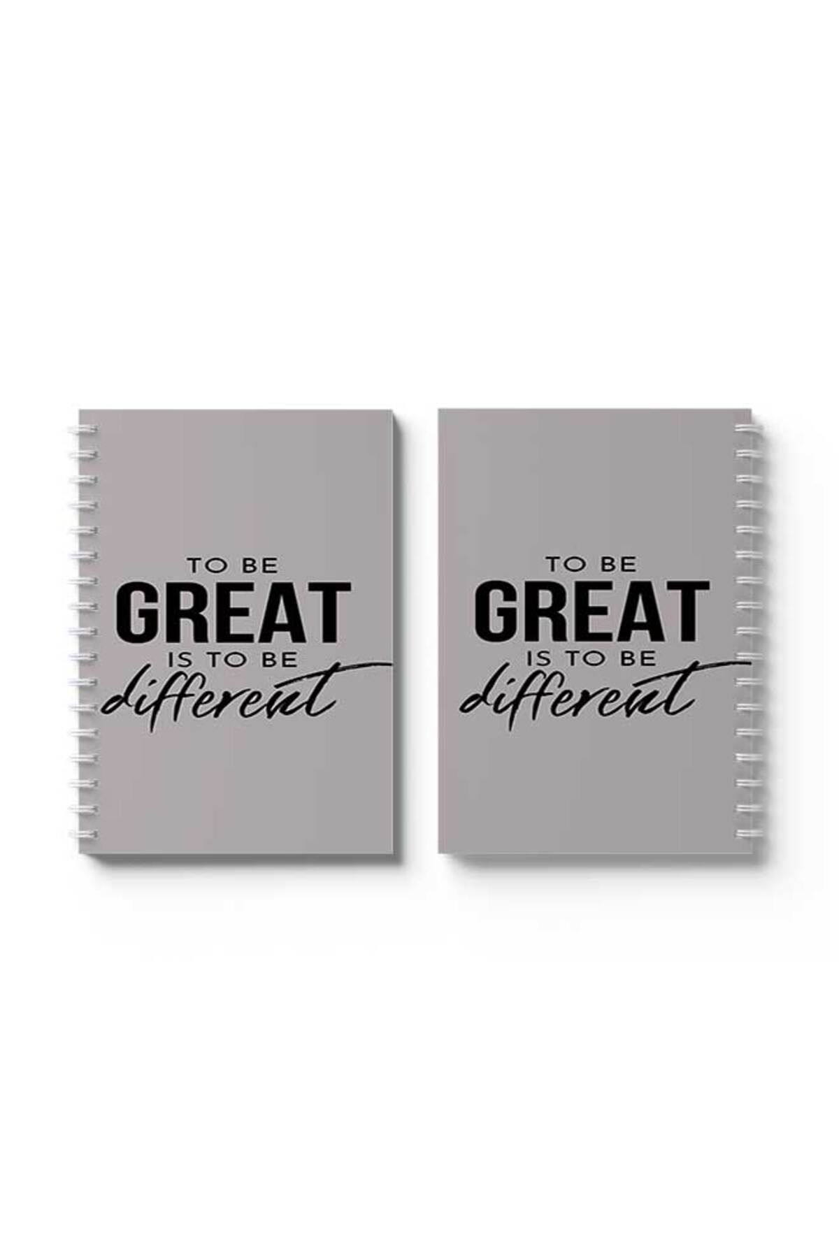 LOWHA-Spiral Notebook with Front and Back Hard Covers Featuring to Be Great Design 4