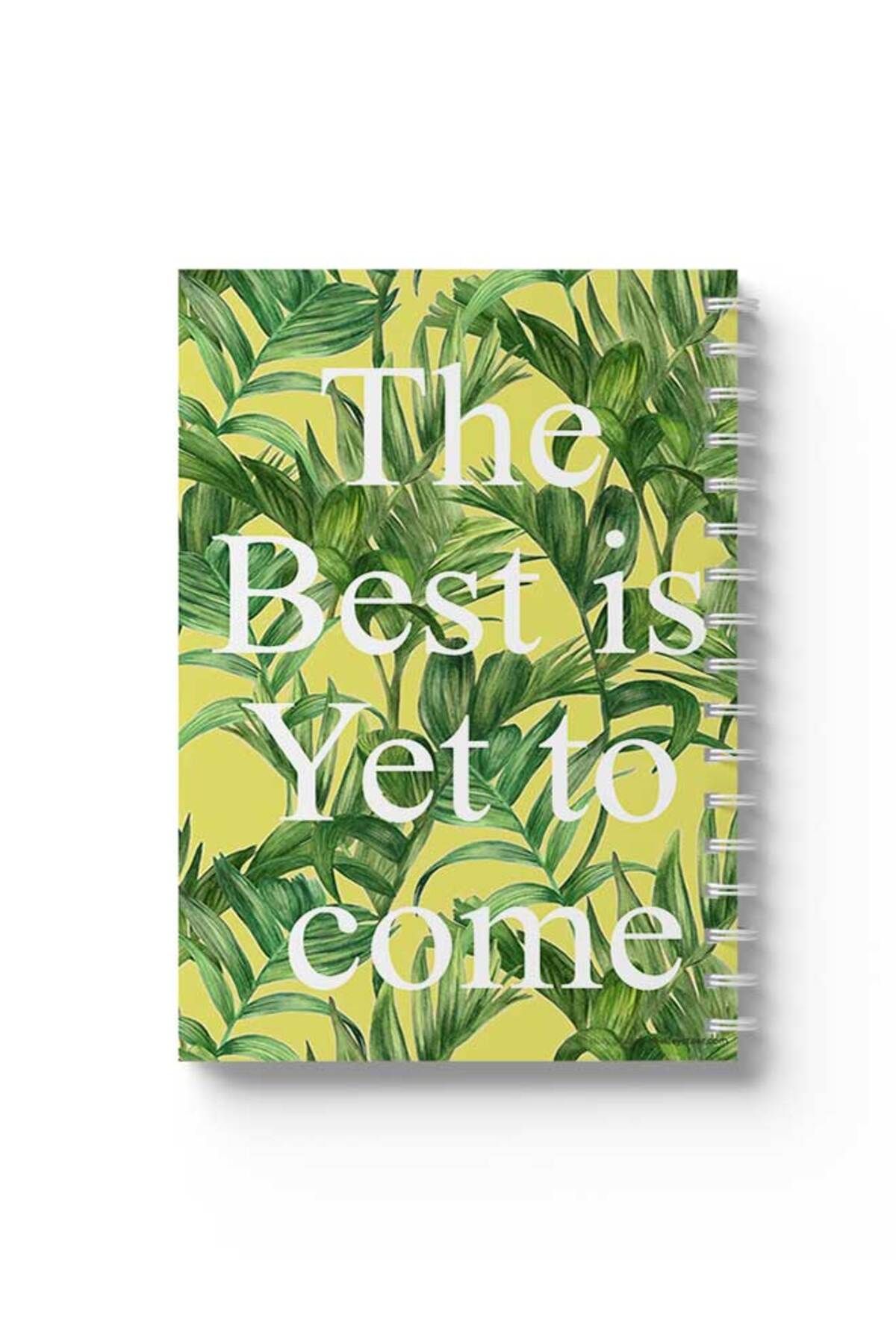LOWHA-Spiral Notebook with Front and Back Hard Covers Featuring the Best Is Yet to Come Design 1