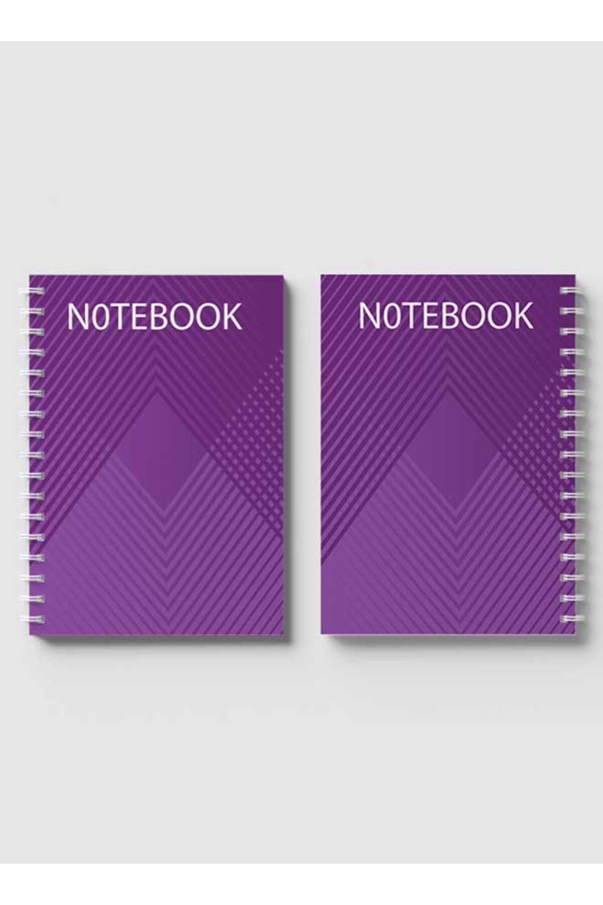 LOWHA-Spiral Notebook with Front and Back Hard Covers Featuring Abstract Design 4