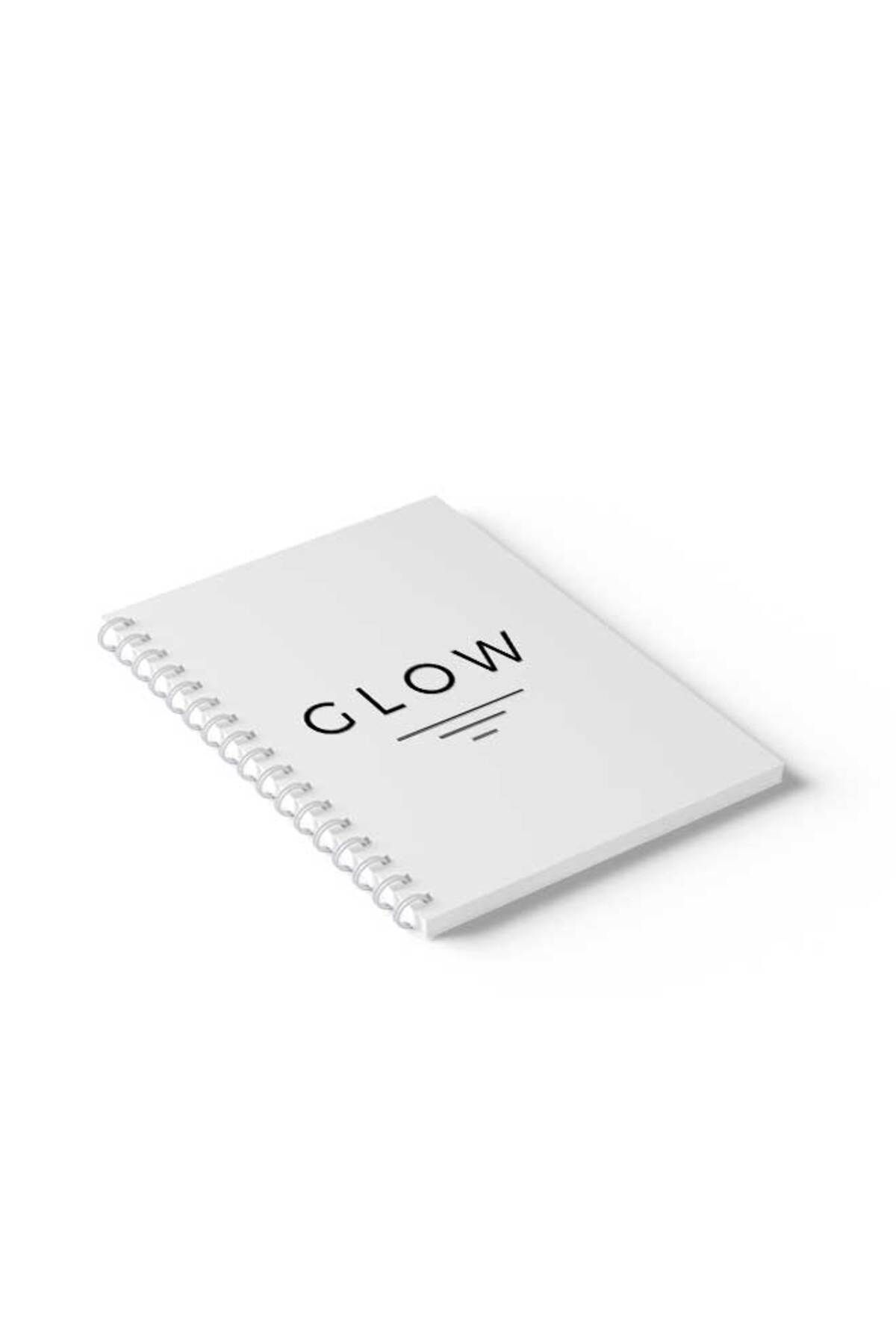 LOWHA-Spiral Notebook with Front and Back Hard Covers Featuring Glow Design 2