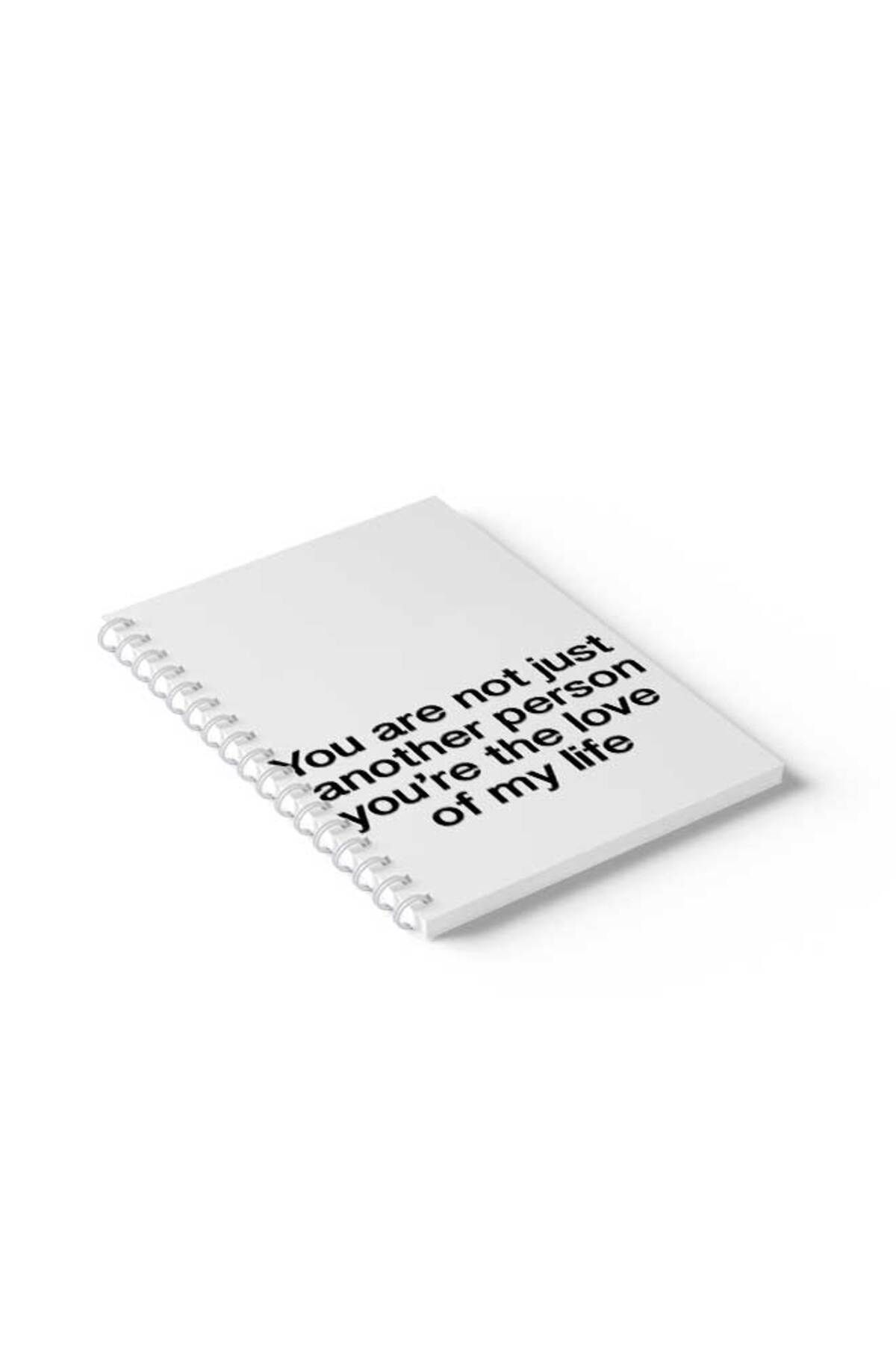 LOWHA-Spiral Notebook with Front and Back Hard Covers Featuring You Are Not Just Another Person Design 2