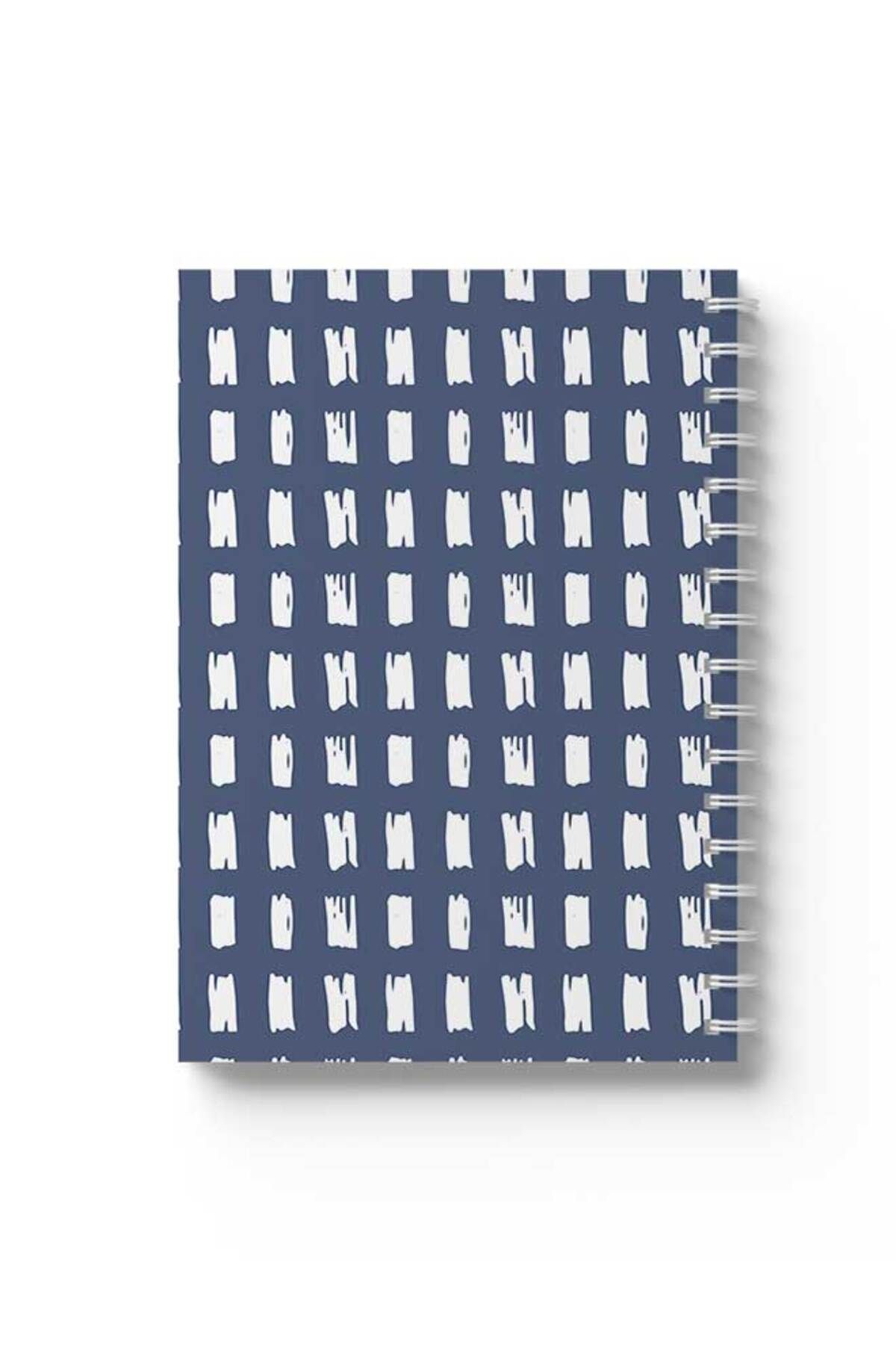 LOWHA-Spiral Notebook with Front and Back Hard Covers Featuring Shapes Design 1