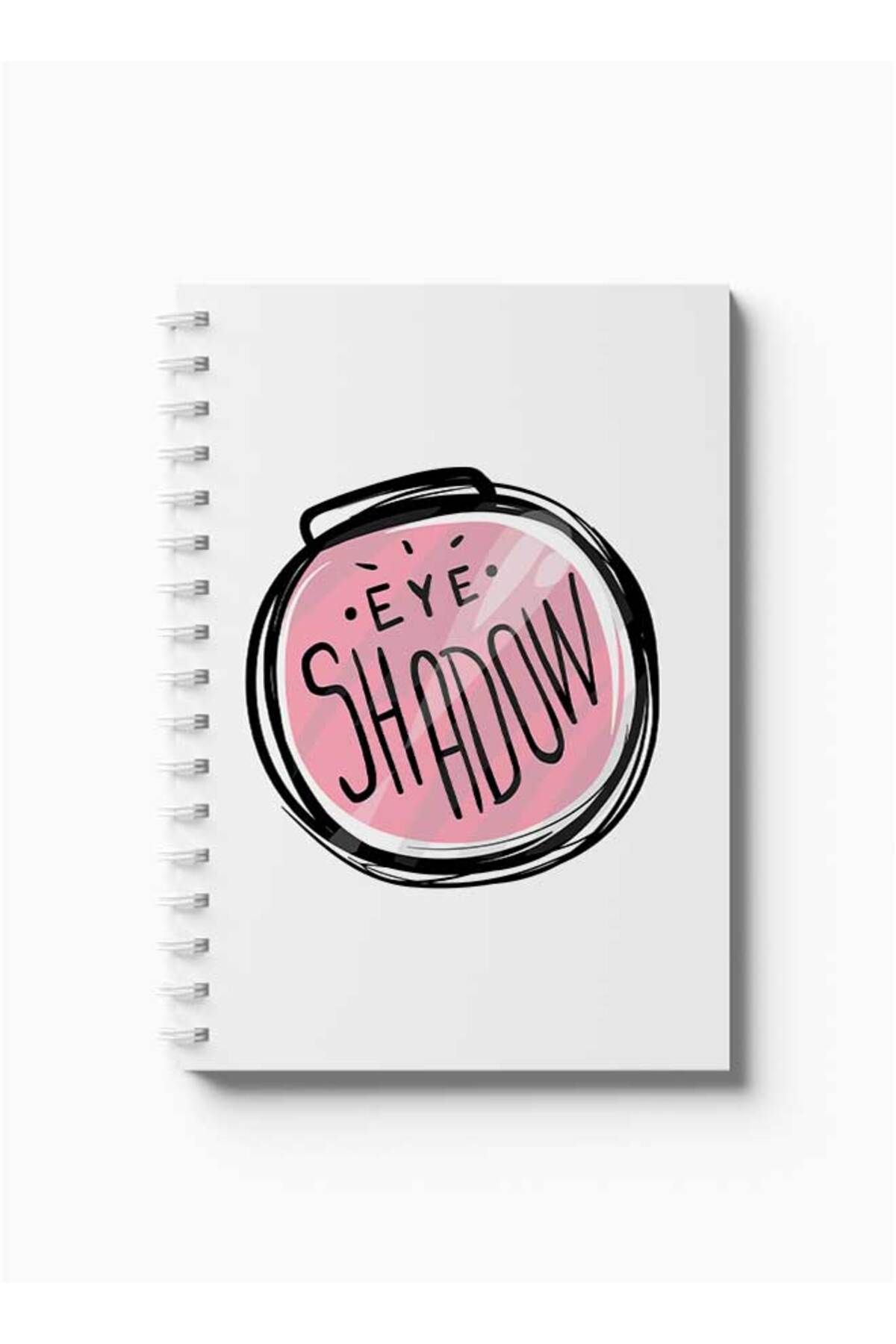 LOWHA-Spiral Notebook with Front and Back Hard Covers Featuring Eyeshawdow Design 5