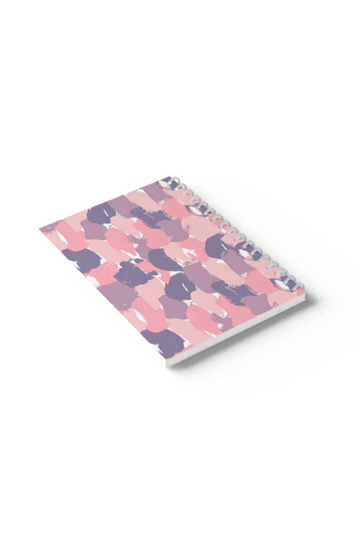 LOWHA-Spiral Notebook with Front and Back Hard Covers Featuring Colourful Shapes Design 6