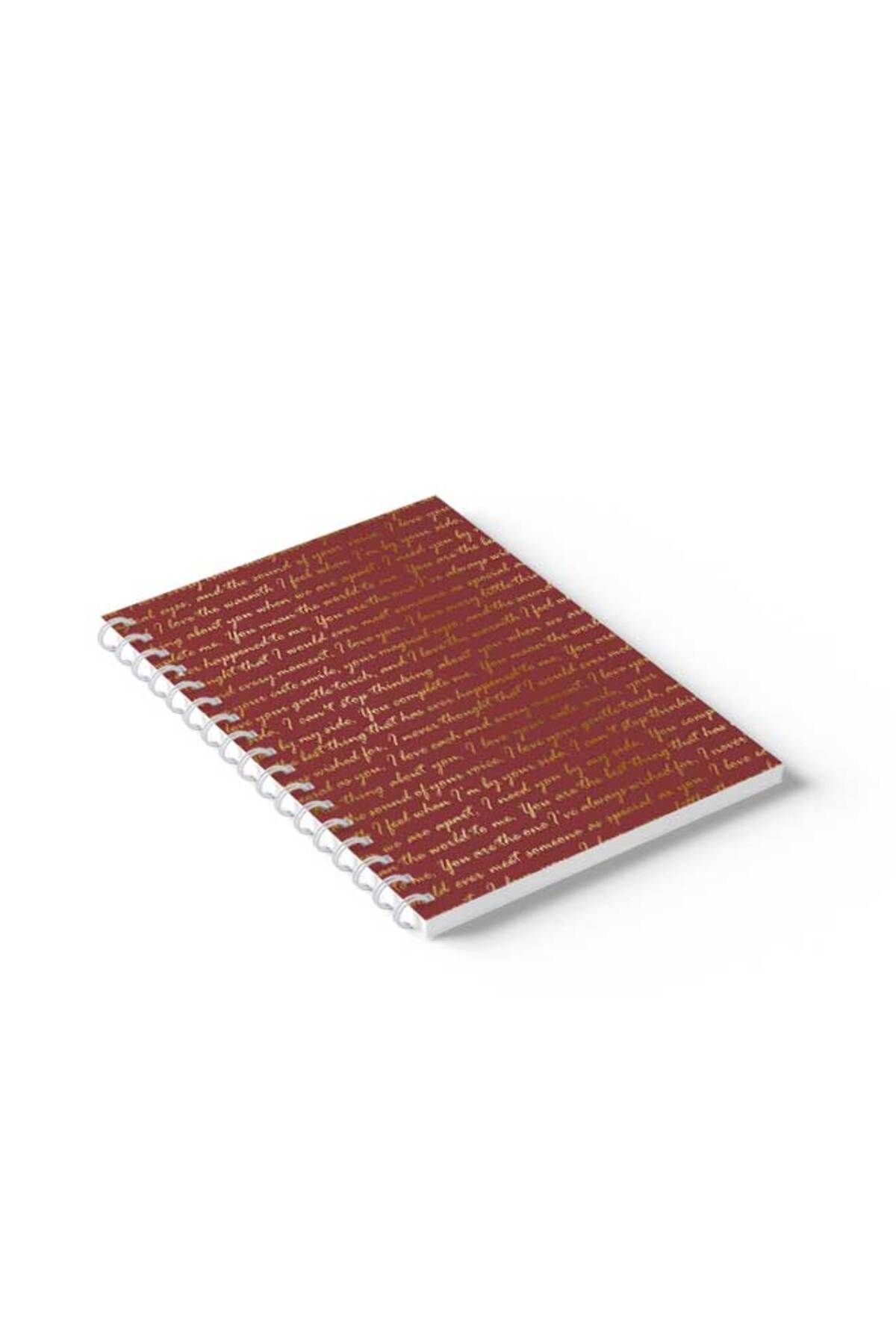 LOWHA-Spiral Notebook with Front and Back Hard Covers Featuring English Quote Design 2