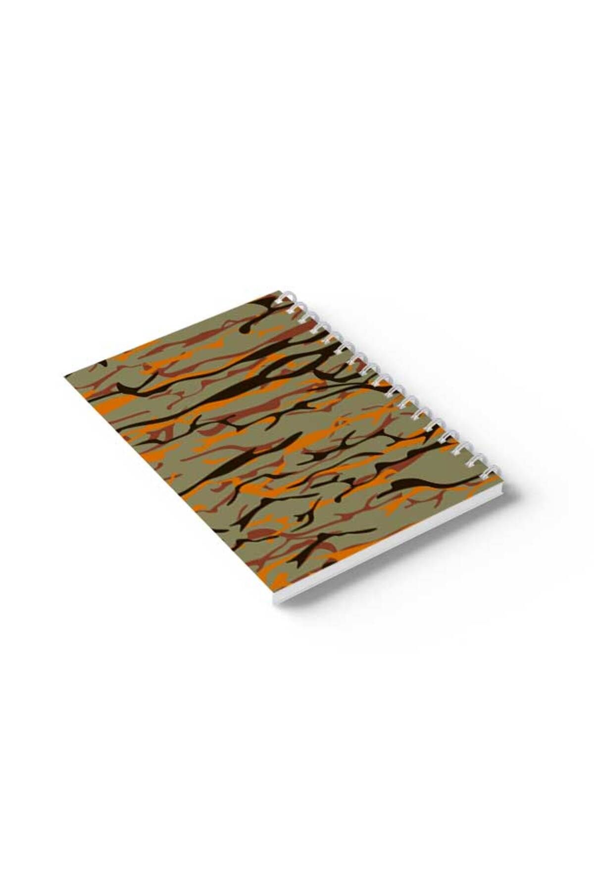 LOWHA-Spiral Notebook with Front and Back Hard Covers Featuring Shapes Design 6