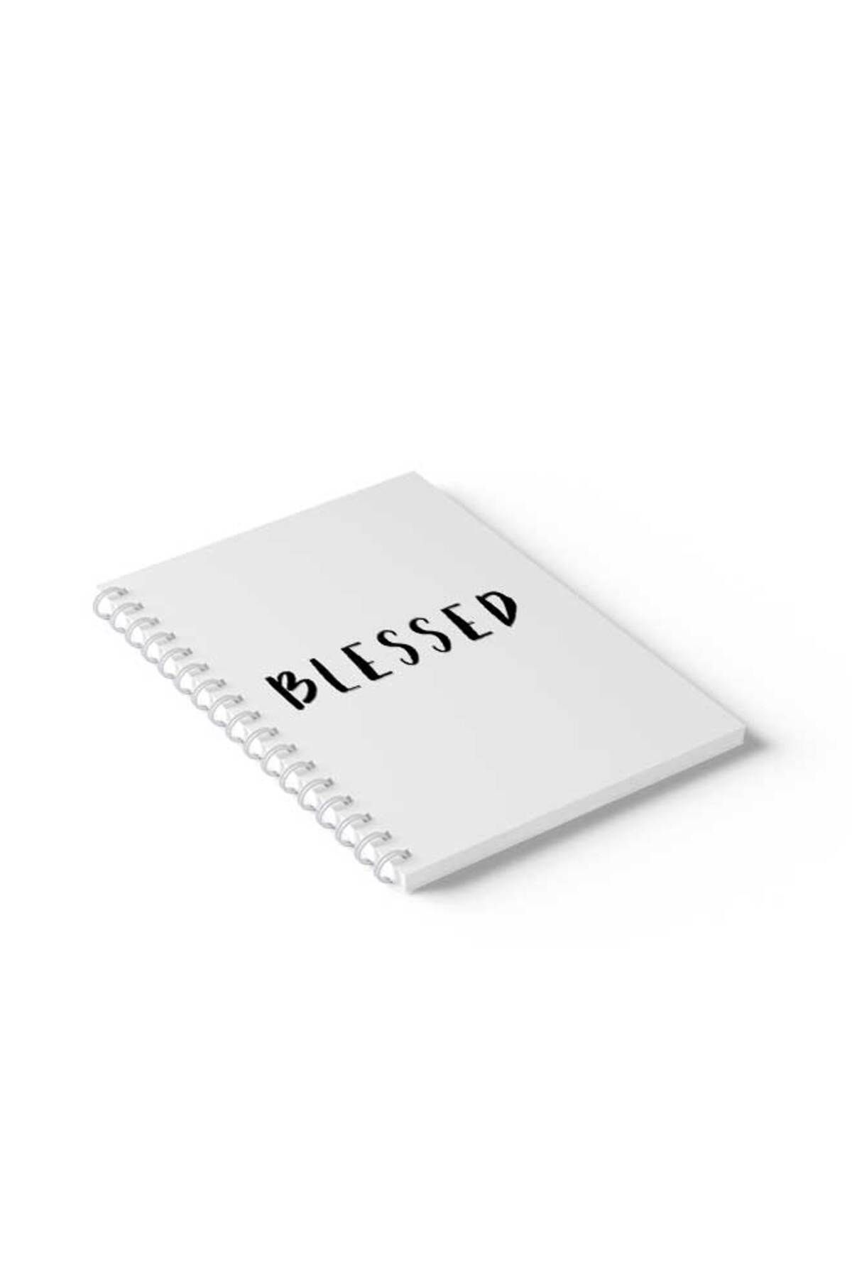 LOWHA-Spiral Notebook with Front and Back Hard Covers Featuring Blessed Design 2