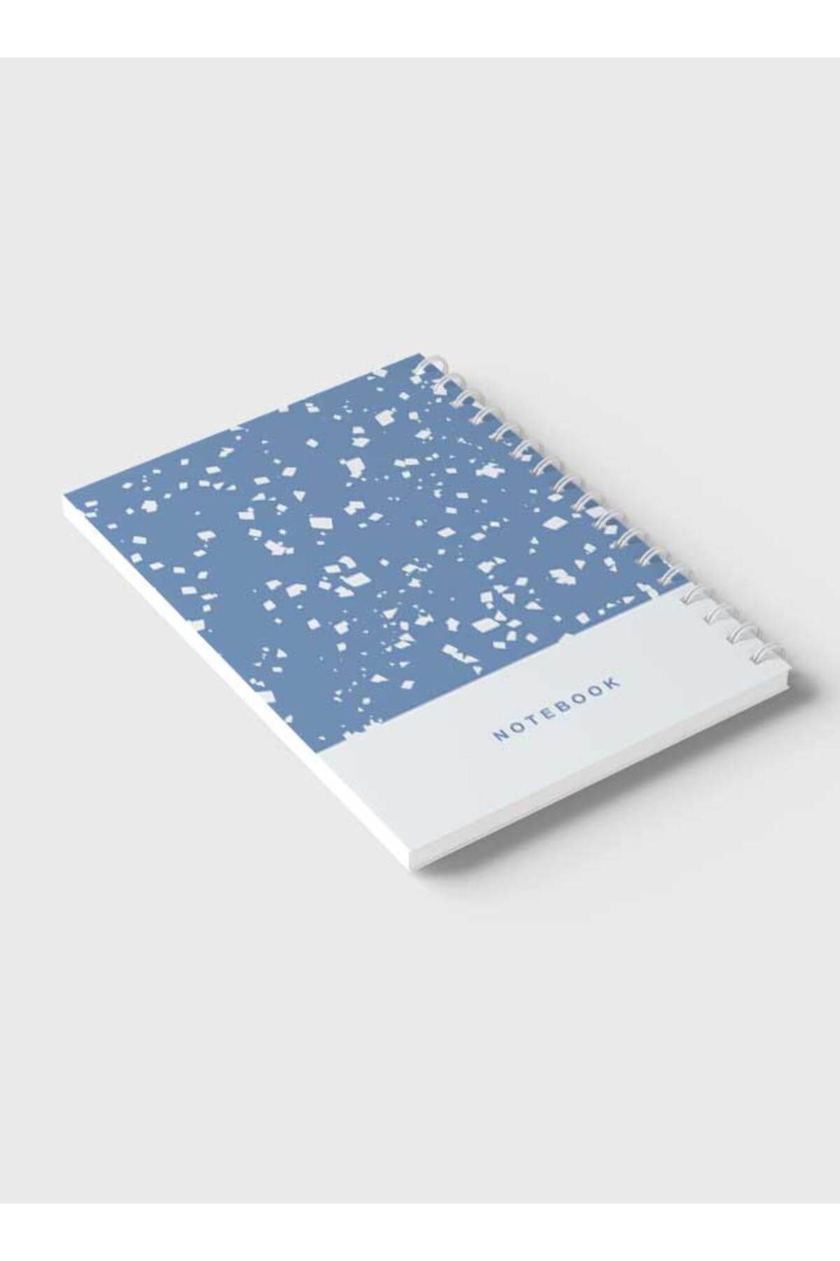 LOWHA-Spiral Notebook with Front and Back Hard Covers Featuring Terrazzo Style Design 6