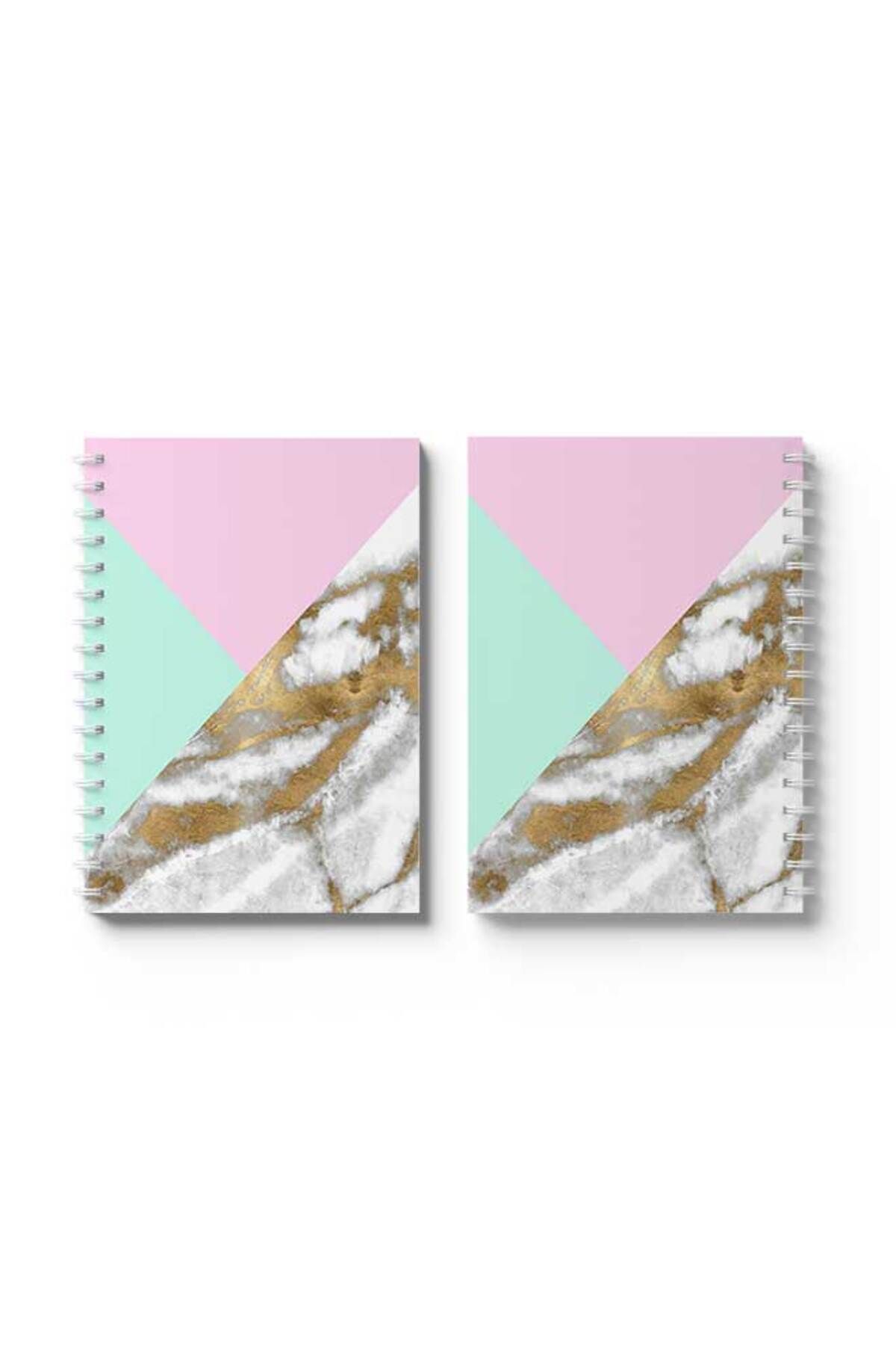LOWHA-Spiral Notebook with Front and Back Hard Covers Featuring Colourful Design 4