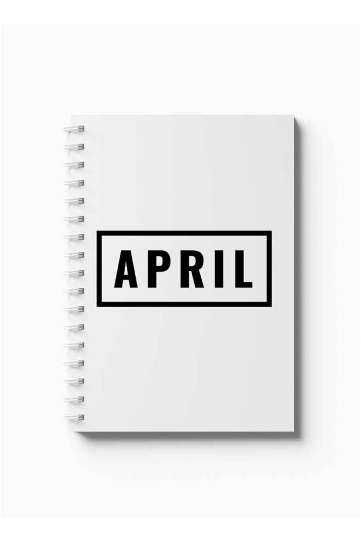 LOWHA-Spiral Notebook with Front and Back Hard Covers Featuring April Design 5