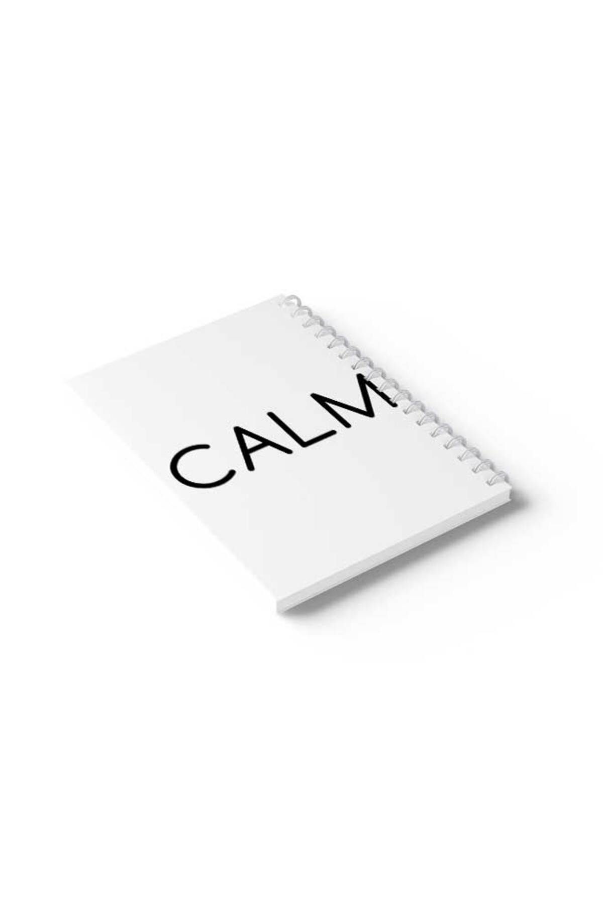 LOWHA-Spiral Notebook with Front and Back Hard Covers Featuring Calm Design 6