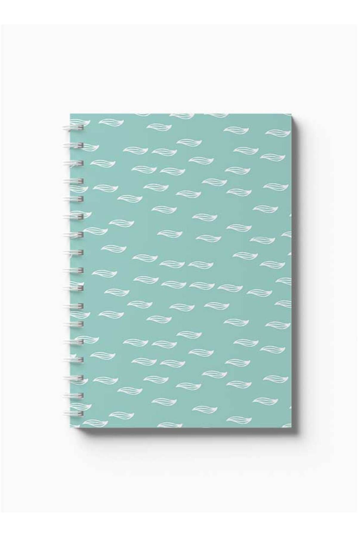 LOWHA-Spiral Notebook with Front and Back Hard Covers Featuring Shapes Design 5