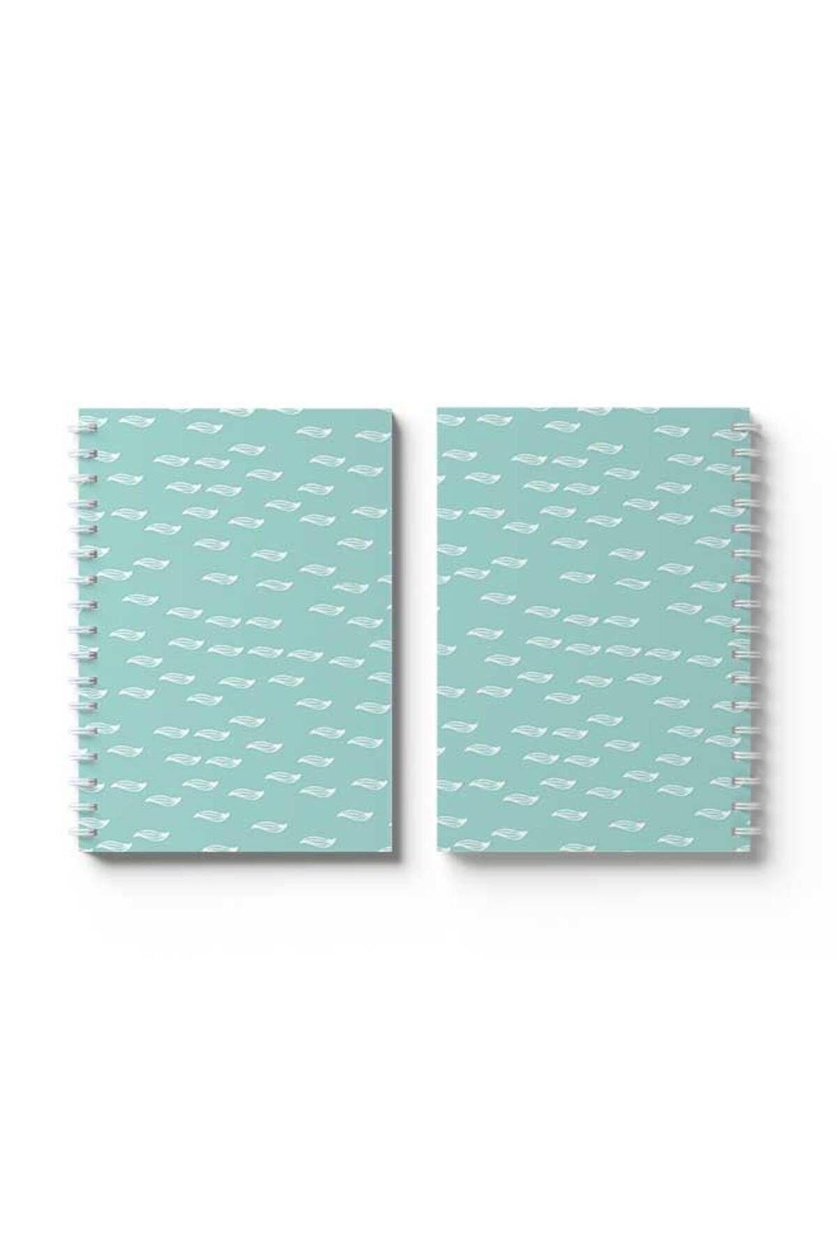 LOWHA-Spiral Notebook with Front and Back Hard Covers Featuring Shapes Design 4